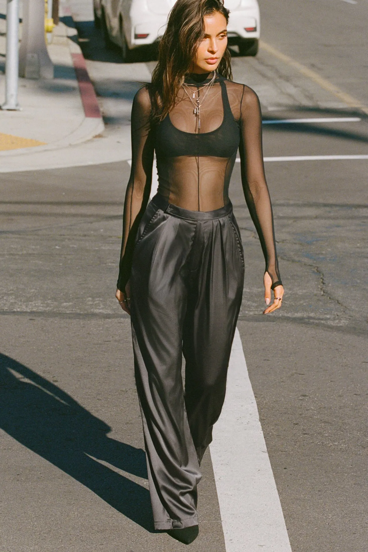 Relaxed Silk Trouser