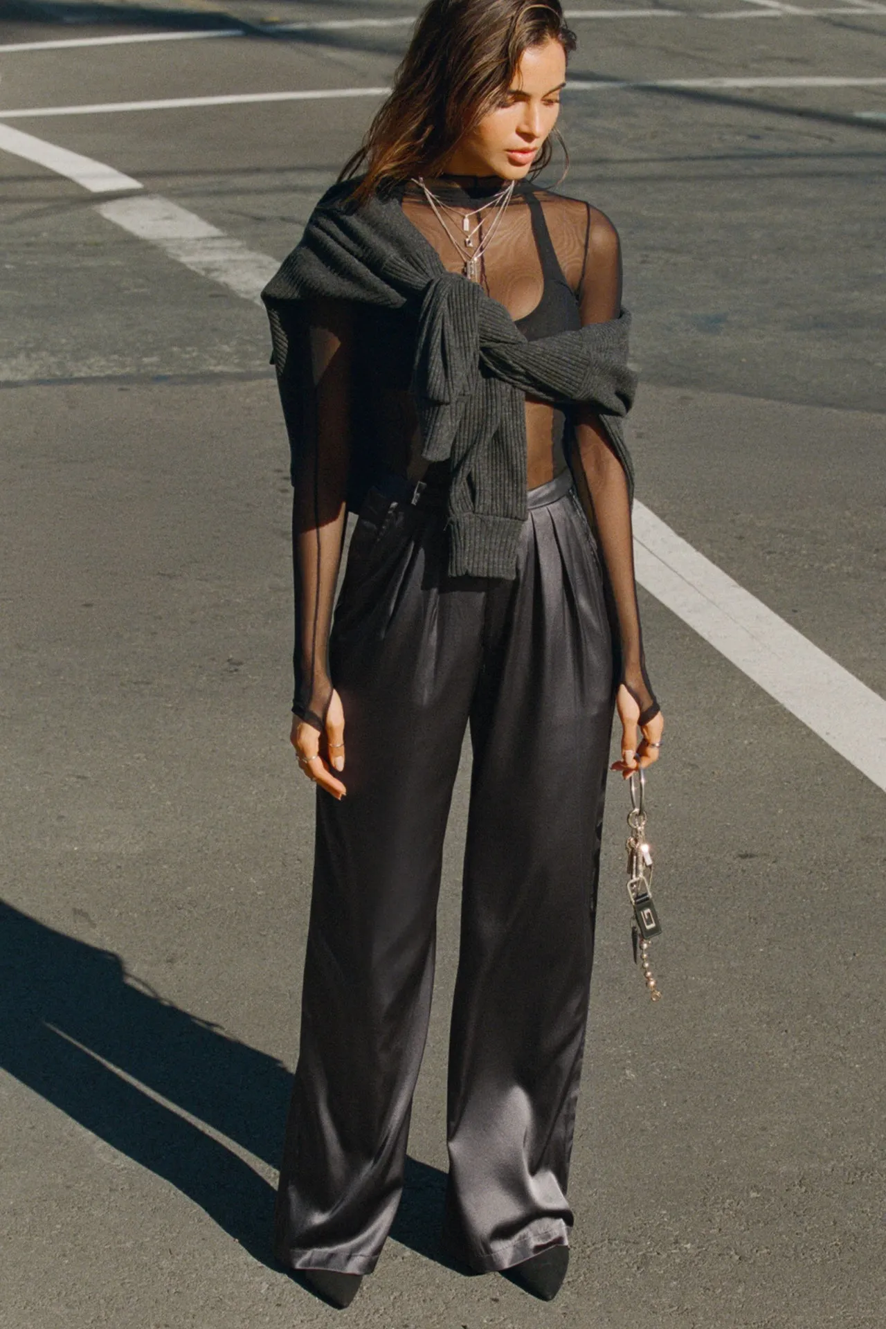Relaxed Silk Trouser