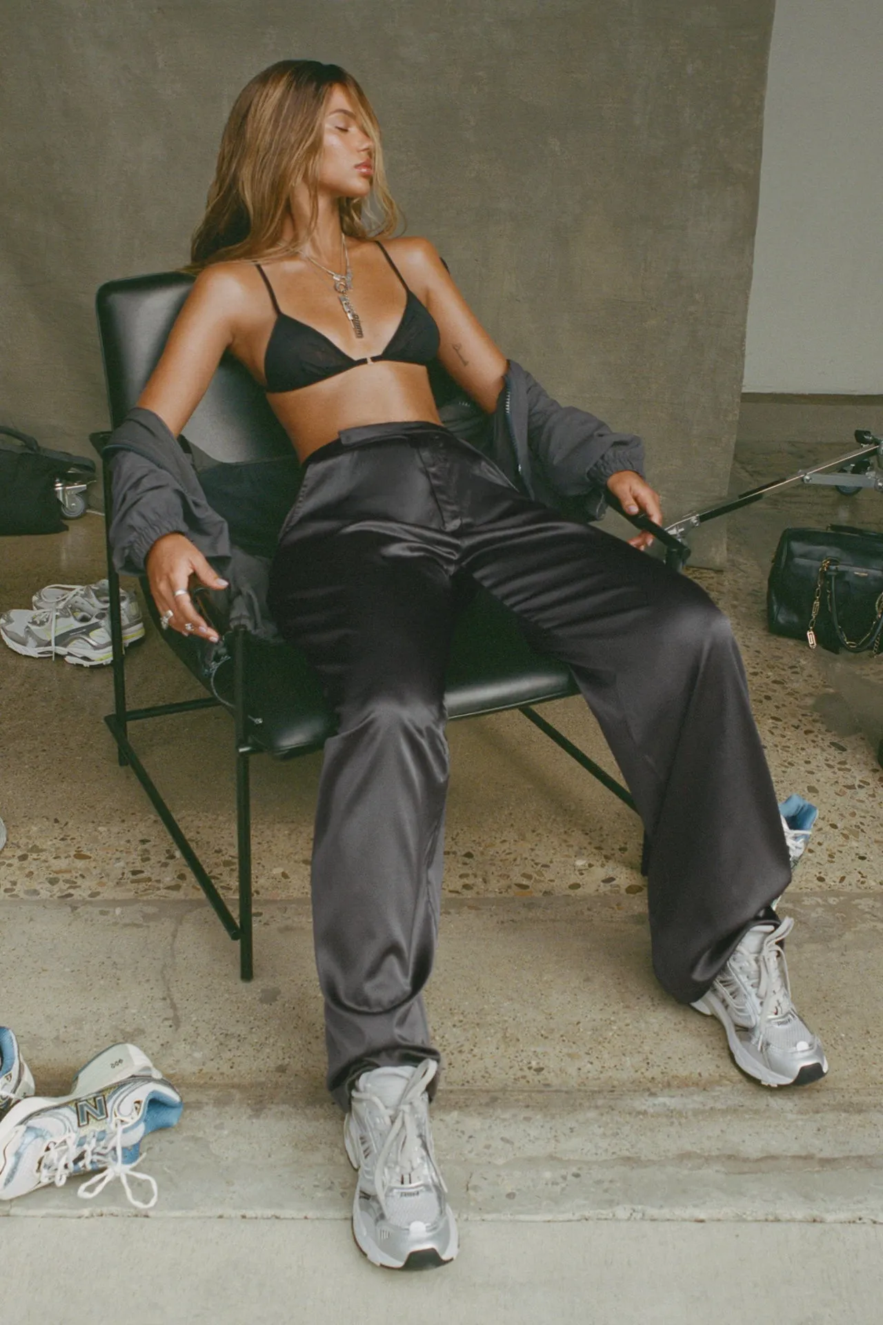 Relaxed Silk Trouser