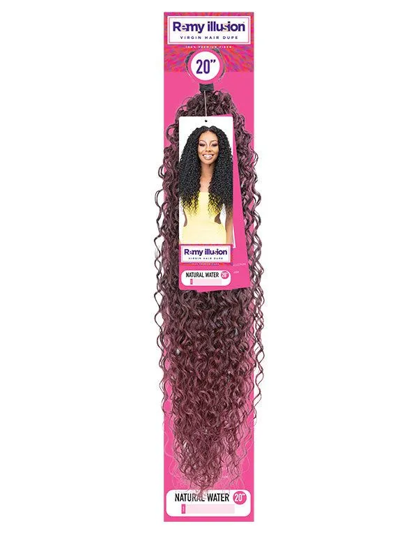 Remy Illusion Natural Water Wave  20"/30" extension Synthetic Hair