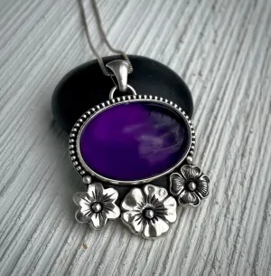 RESERVED: Amethyst Flora Pendant