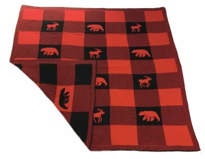 Reversible Wilderness Plaid Throw