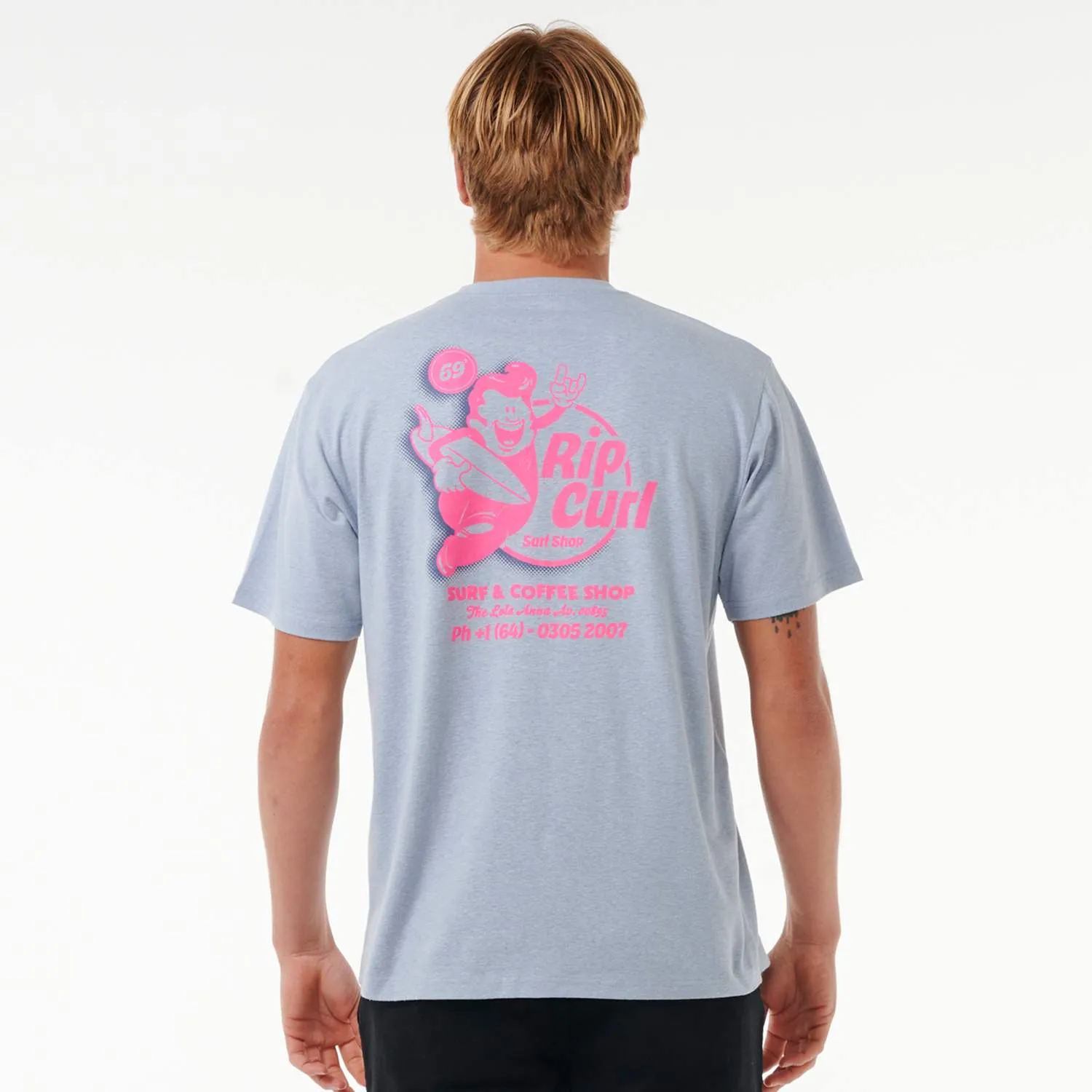 Rip Curl Surfer Dude Tee Spray Blue