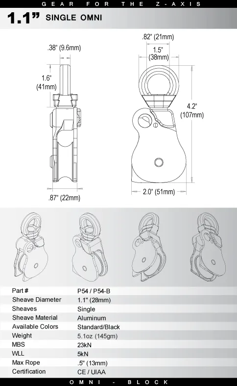 Rock Exotica Omni Block 1.1 Pulley