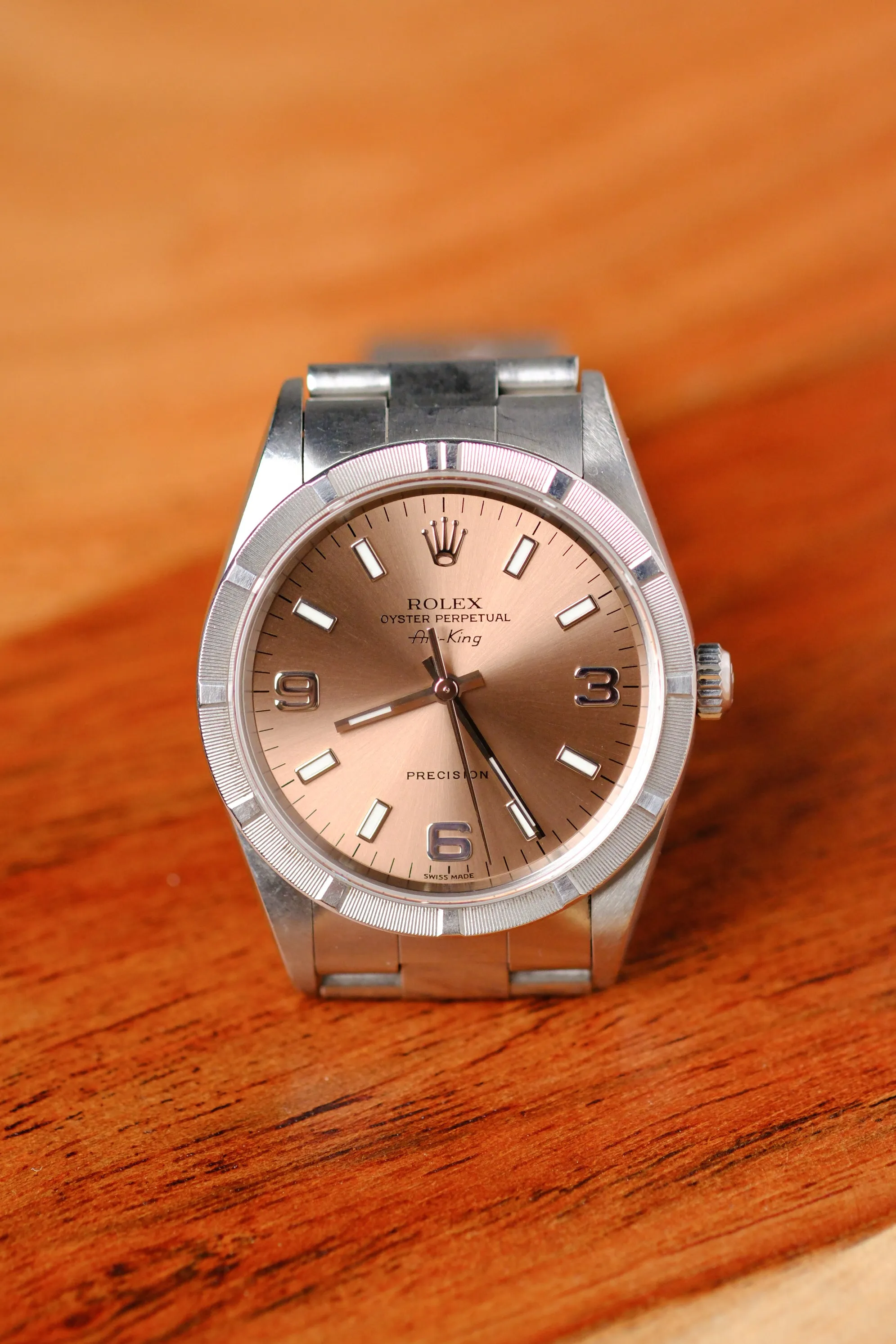 Rolex Air-King 14010M Salmon 'Explorer Dial' - 2001
