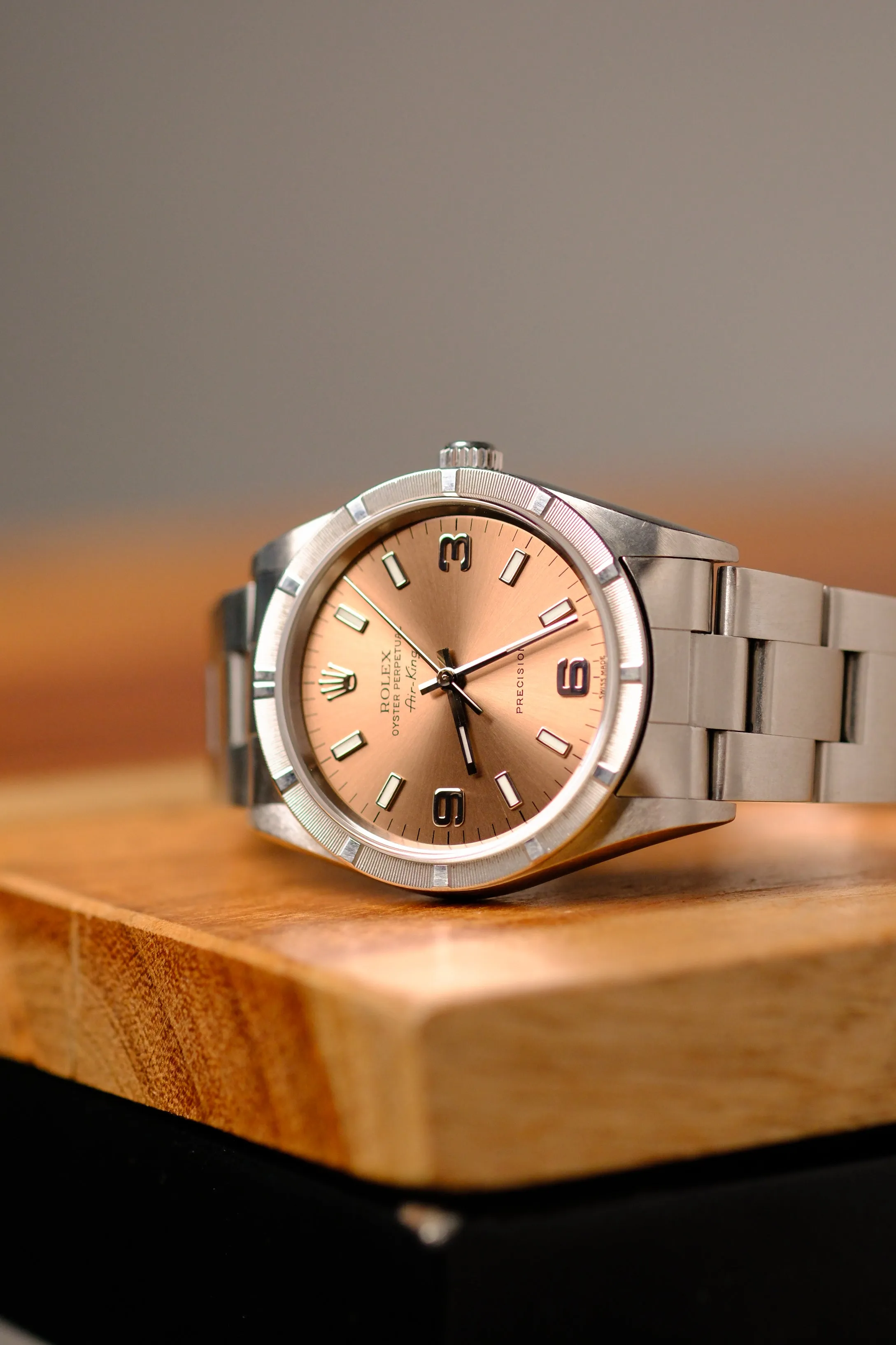 Rolex Air-King 14010M Salmon 'Explorer Dial' - 2001