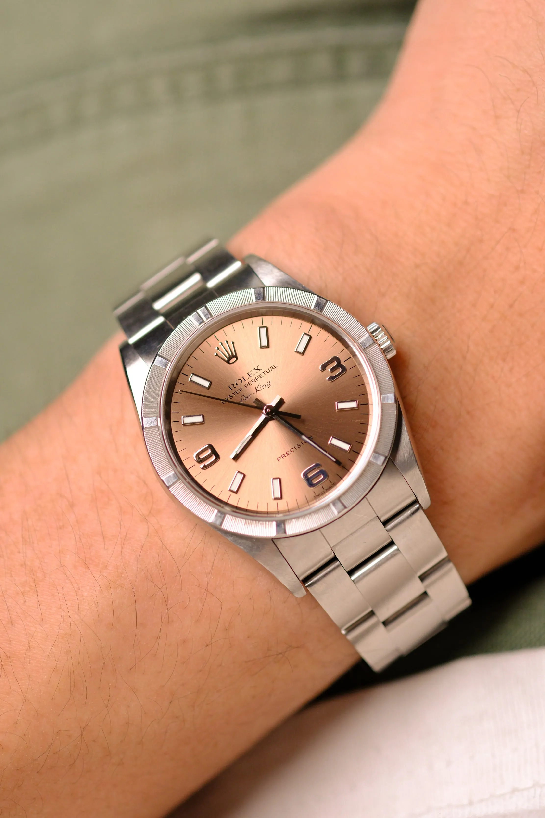 Rolex Air-King 14010M Salmon 'Explorer Dial' - 2001