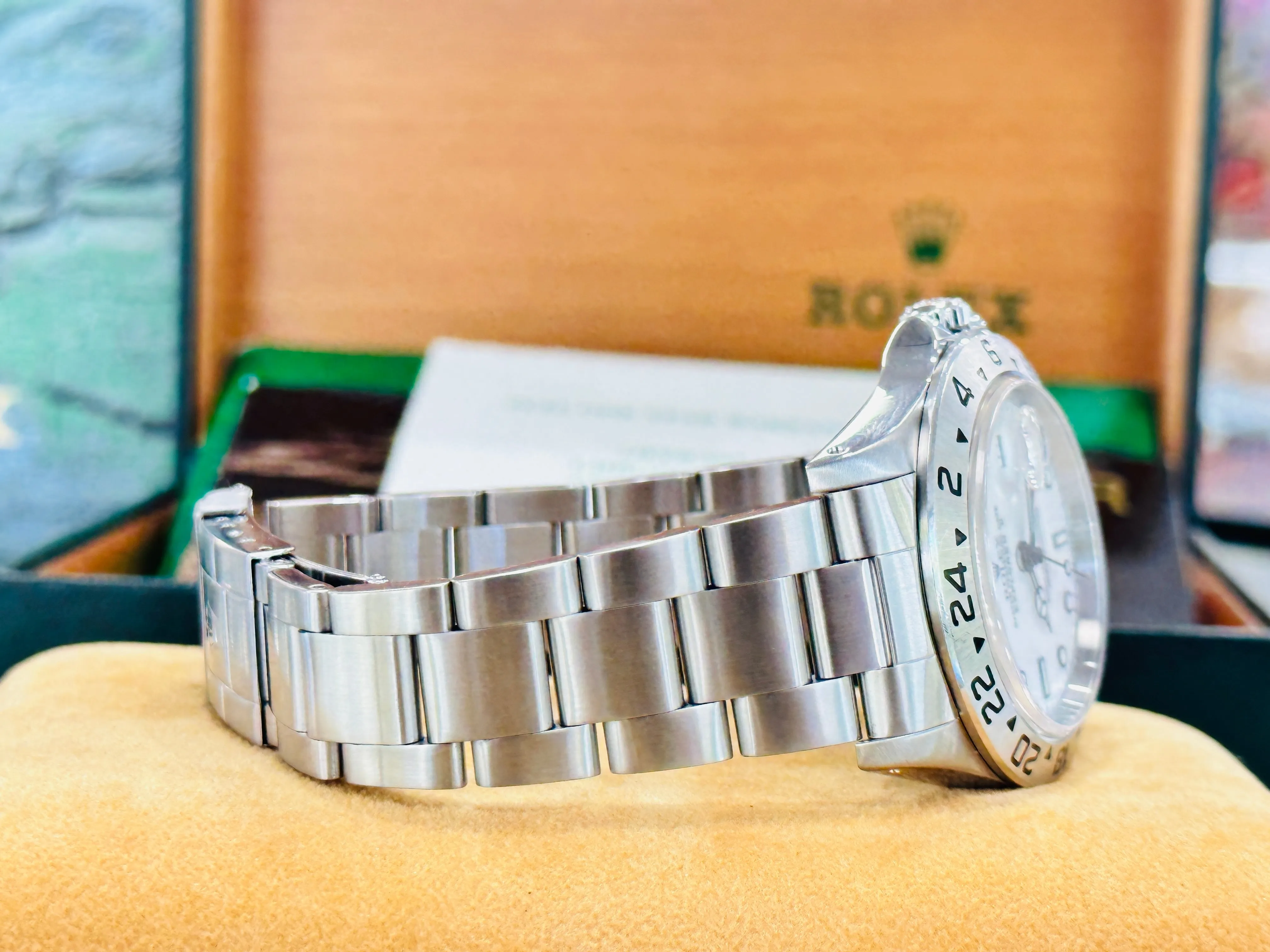 Rolex Explorer II 16570 Box and Papers PreOwned Mint Condition