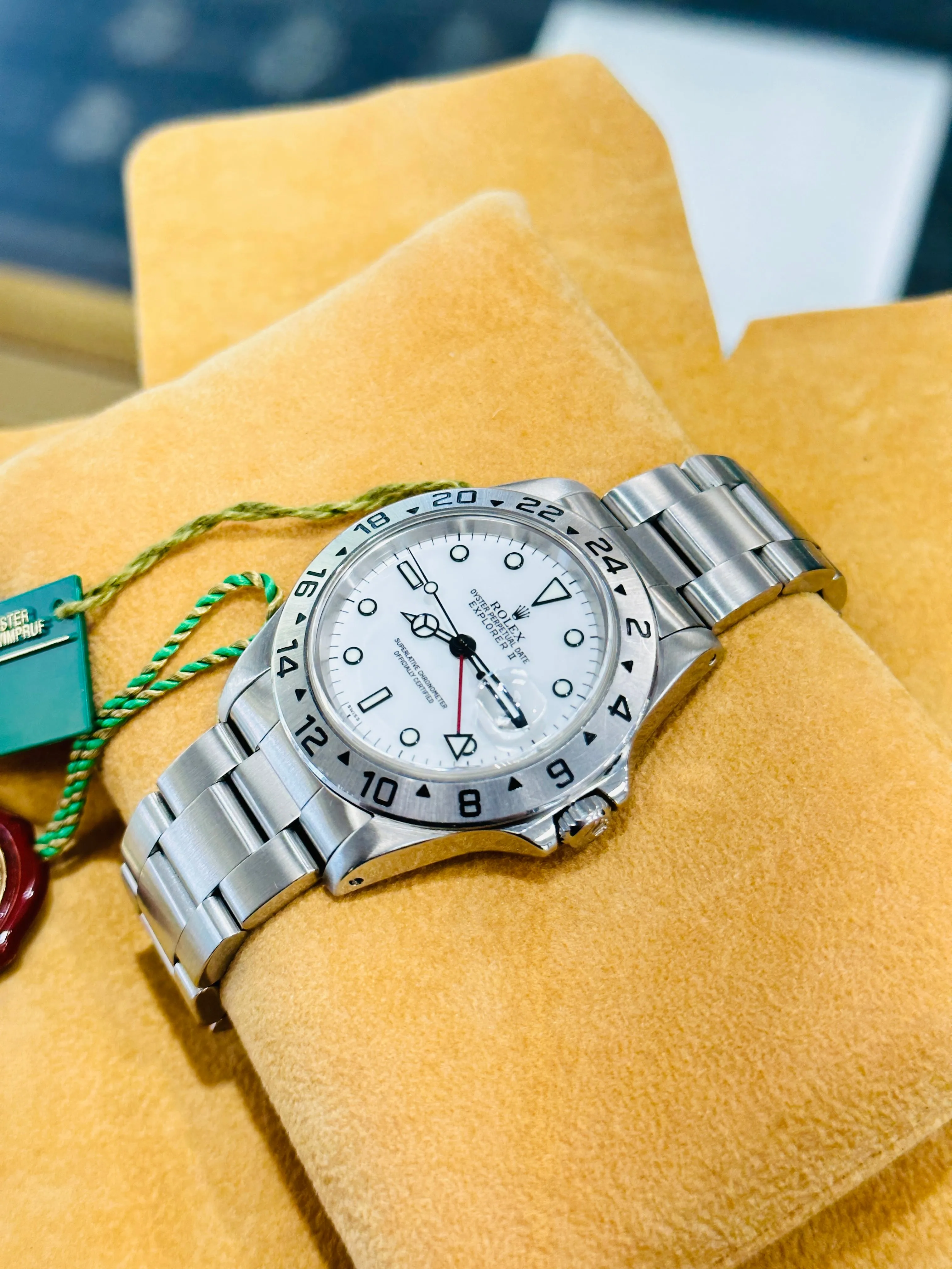 Rolex Explorer II 16570 Box and Papers PreOwned Mint Condition