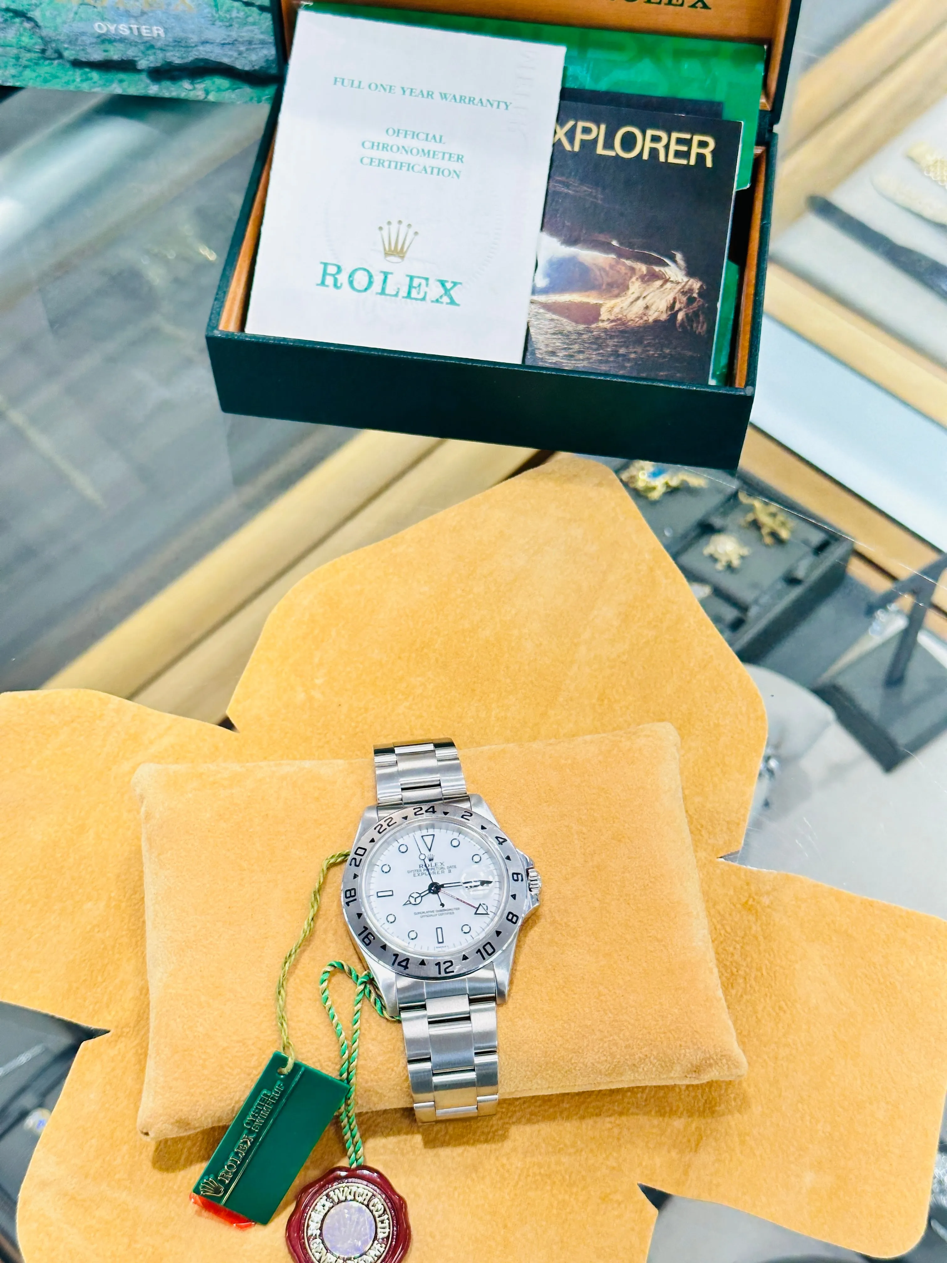 Rolex Explorer II 16570 Box and Papers PreOwned Mint Condition