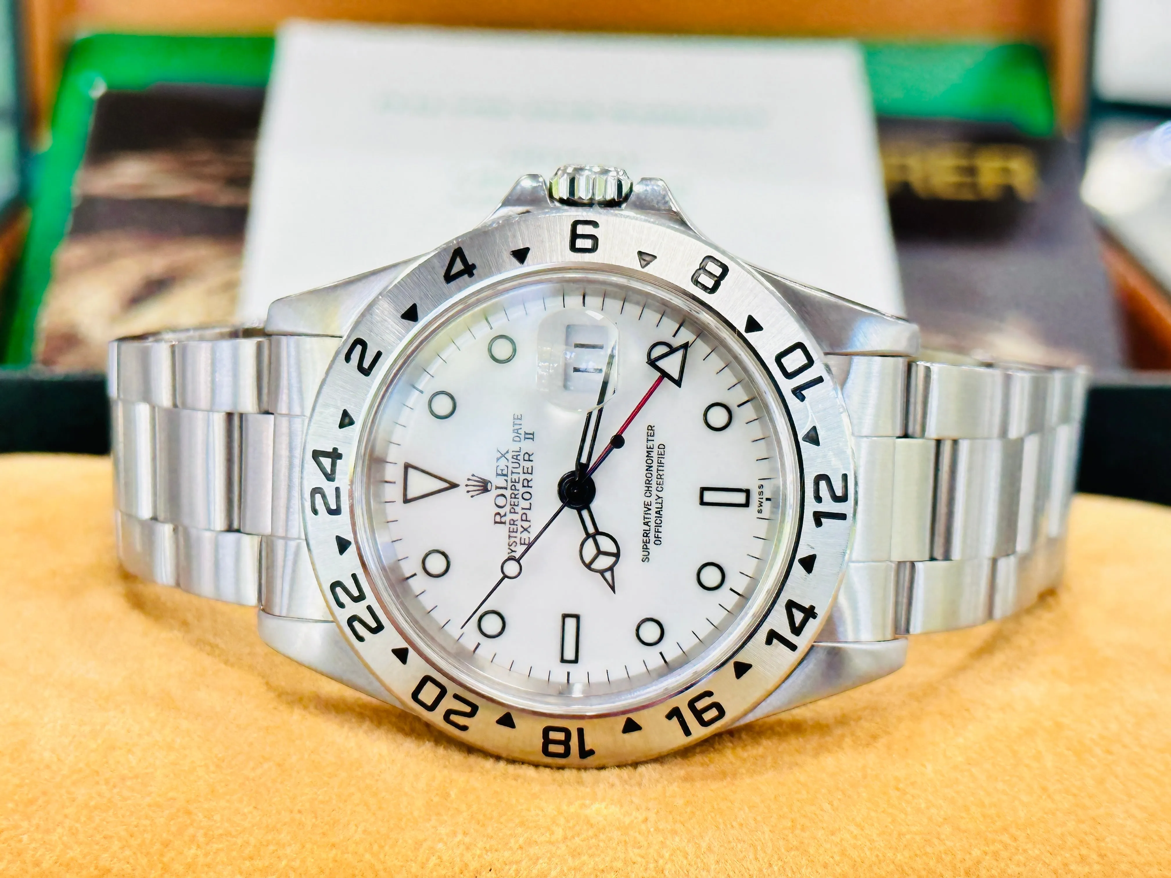Rolex Explorer II 16570 Box and Papers PreOwned Mint Condition