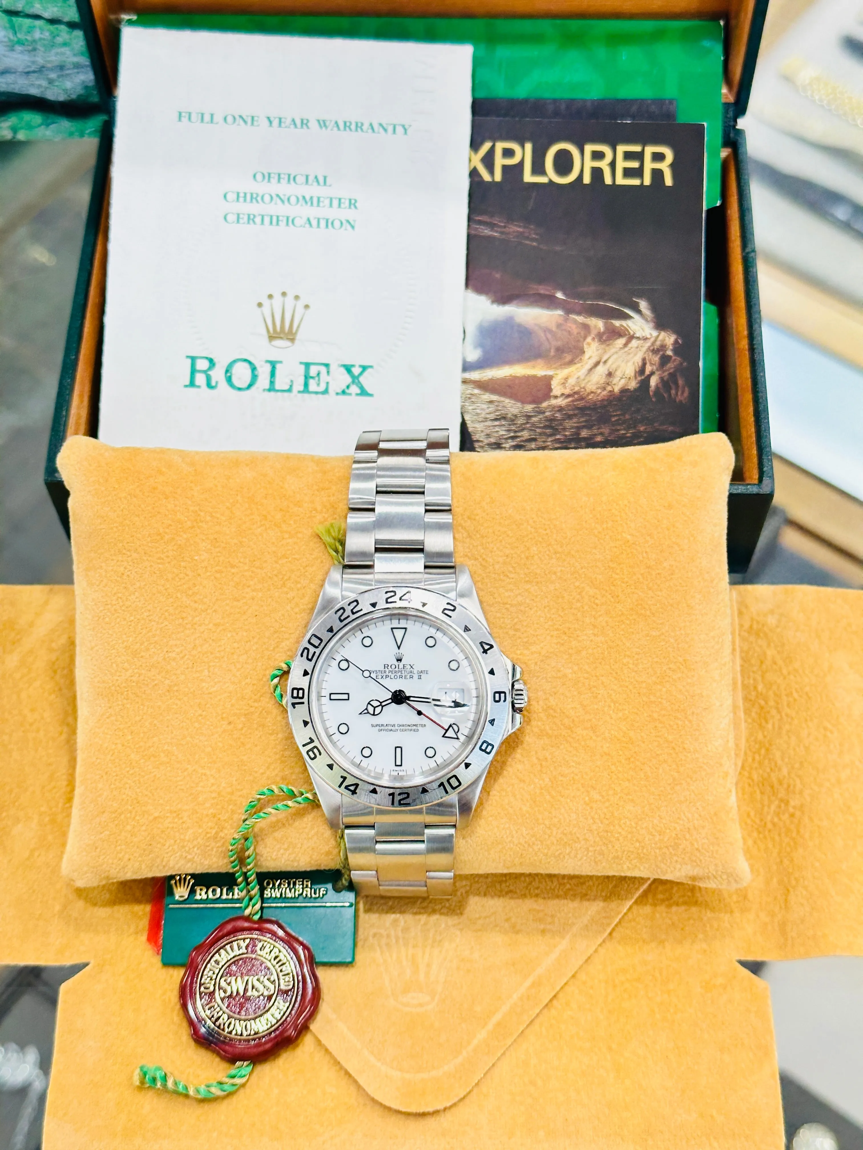 Rolex Explorer II 16570 Box and Papers PreOwned Mint Condition