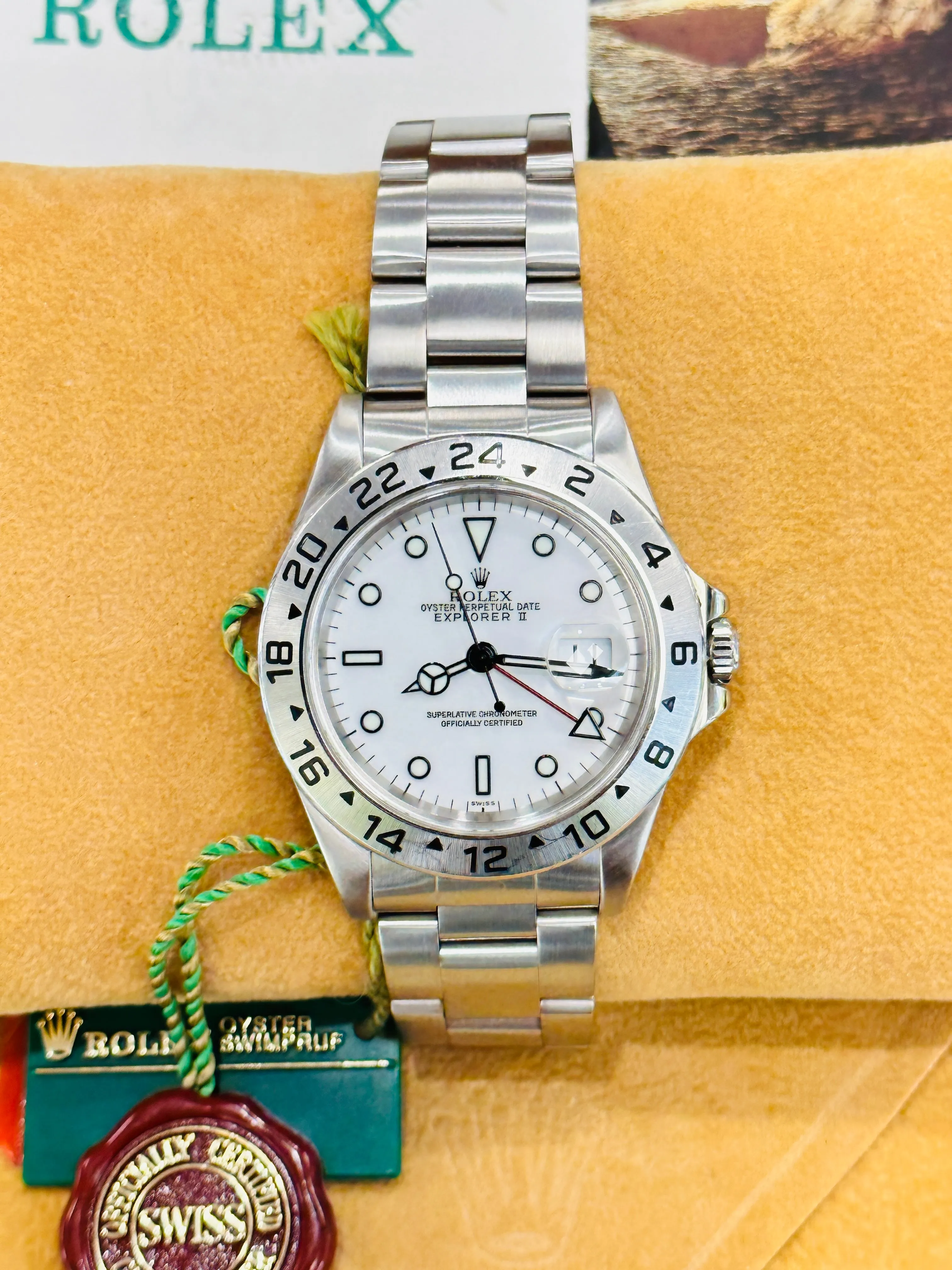 Rolex Explorer II 16570 Box and Papers PreOwned Mint Condition