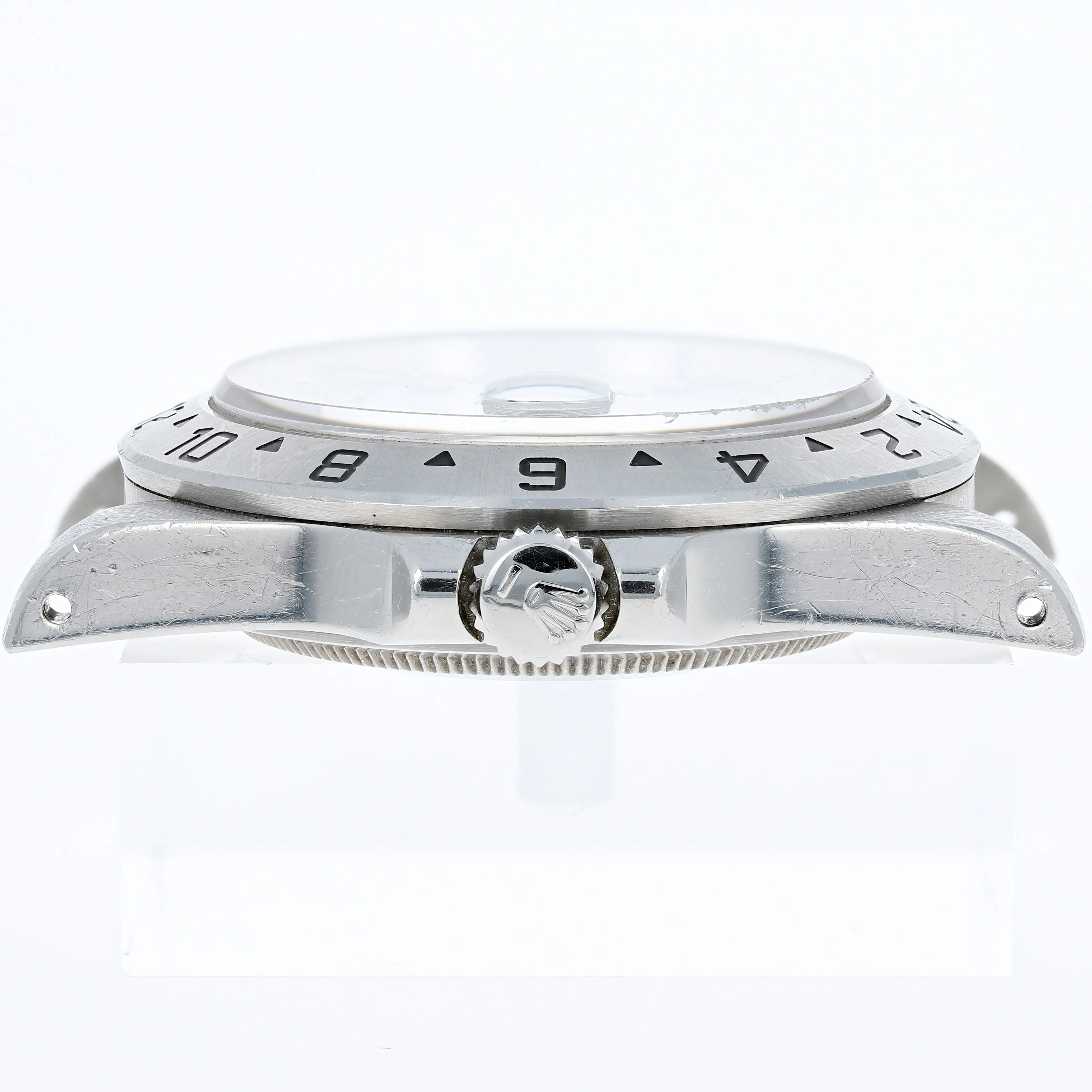 Rolex Explorer II 16570 Tritium White Papers & Box c. 1995 Unpolished Oyster Steel 40 mm