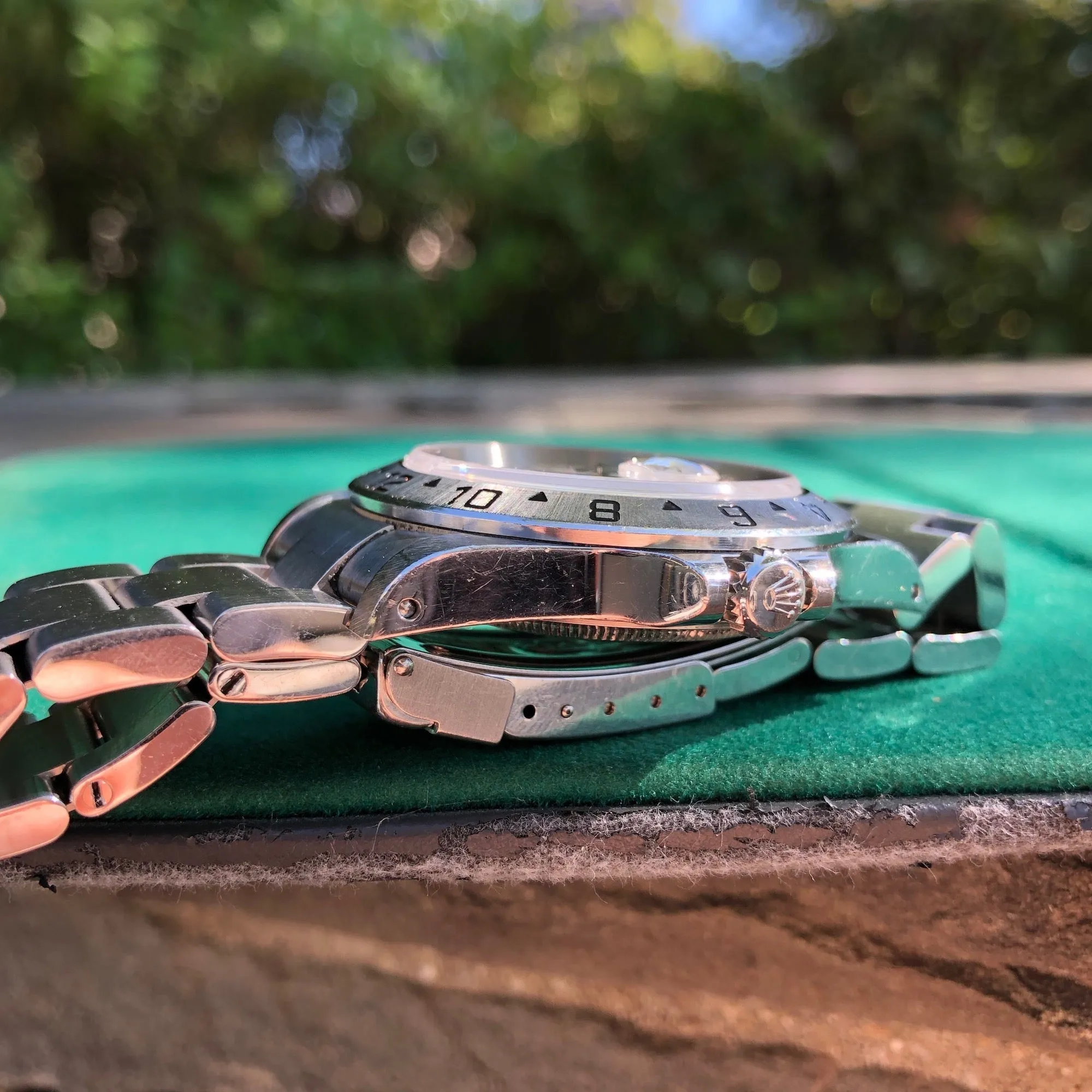 Rolex Explorer II 16570 White Stainless Steel GMT Oyster Wristwatch Box Papers Circa 2000