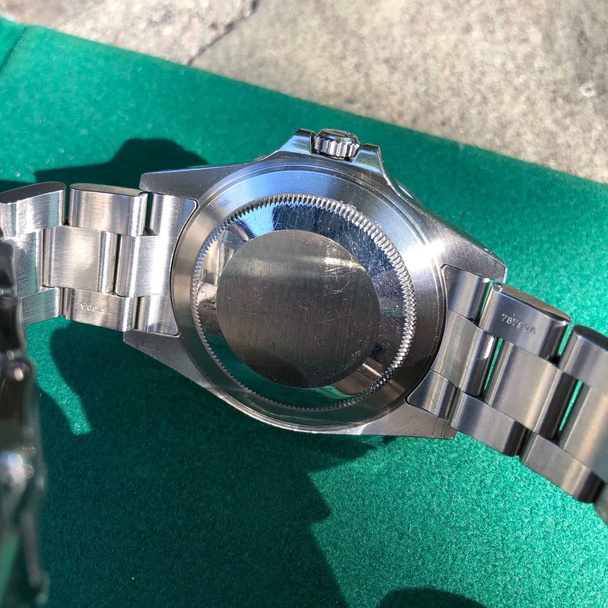 Rolex Explorer II 16570 White Stainless Steel GMT Oyster Wristwatch Box Papers Circa 2000