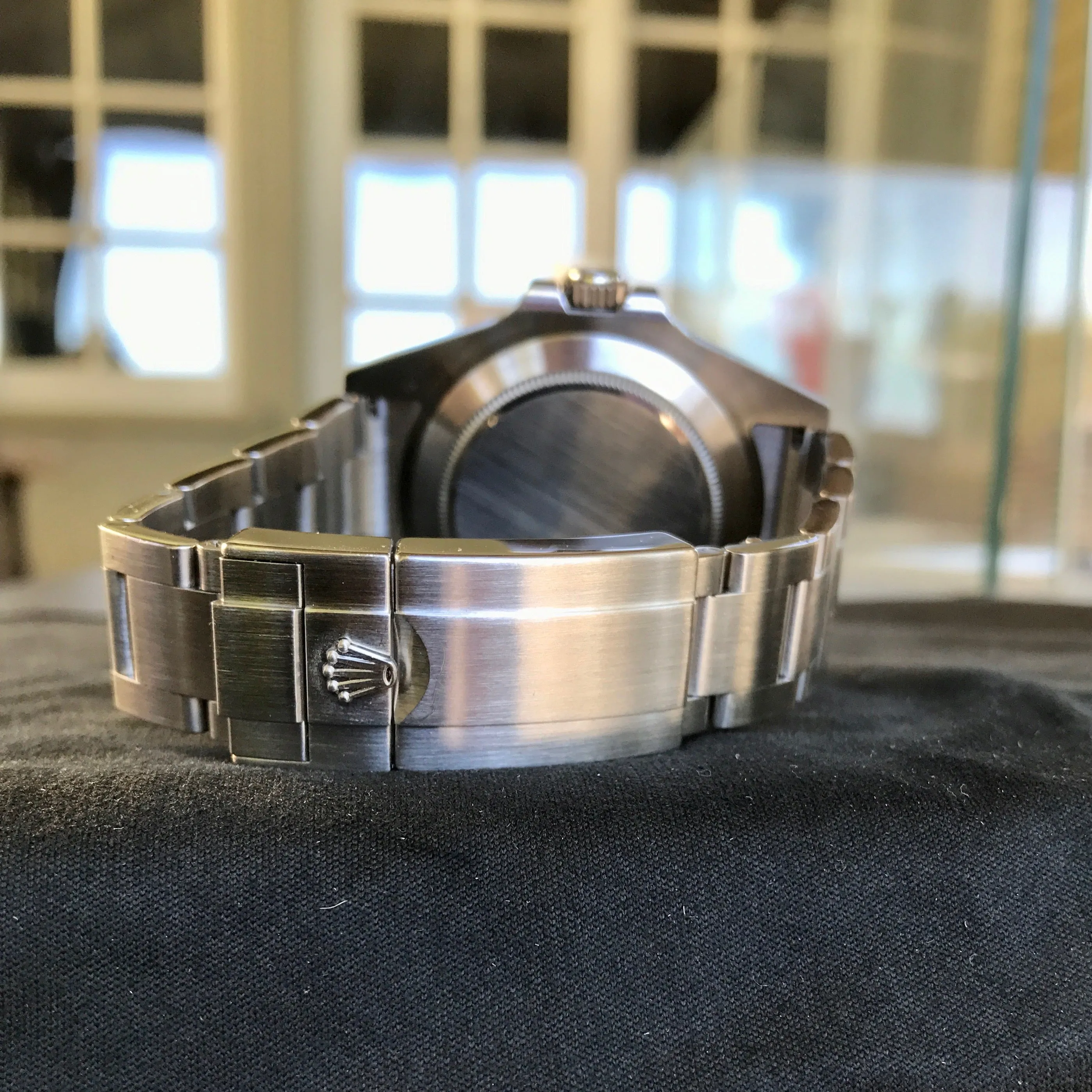 Rolex Explorer II 216570 Stainless Steel GMT Oyster Black Wristwatch Box Papers