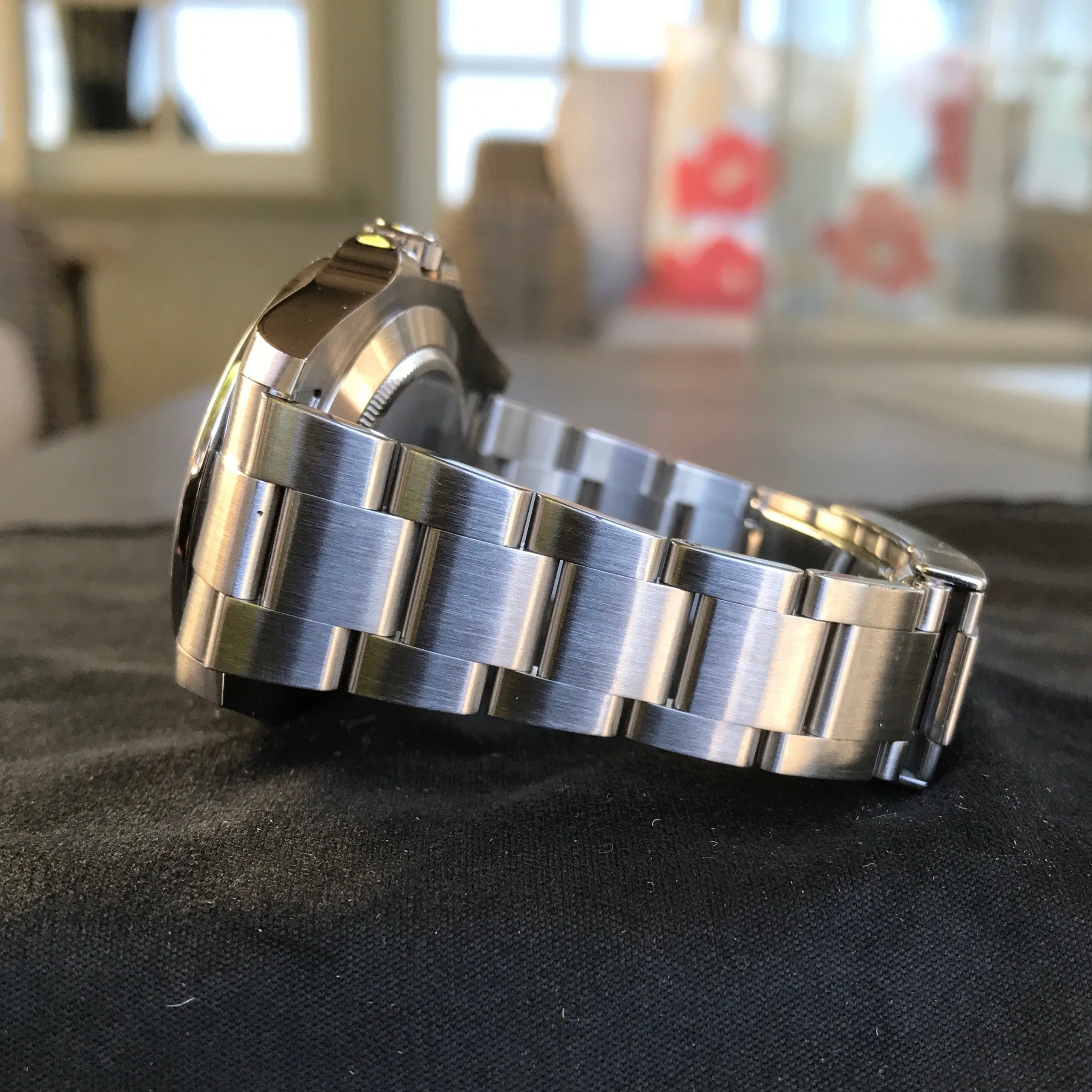 Rolex Explorer II 216570 Stainless Steel GMT Oyster Black Wristwatch Box Papers