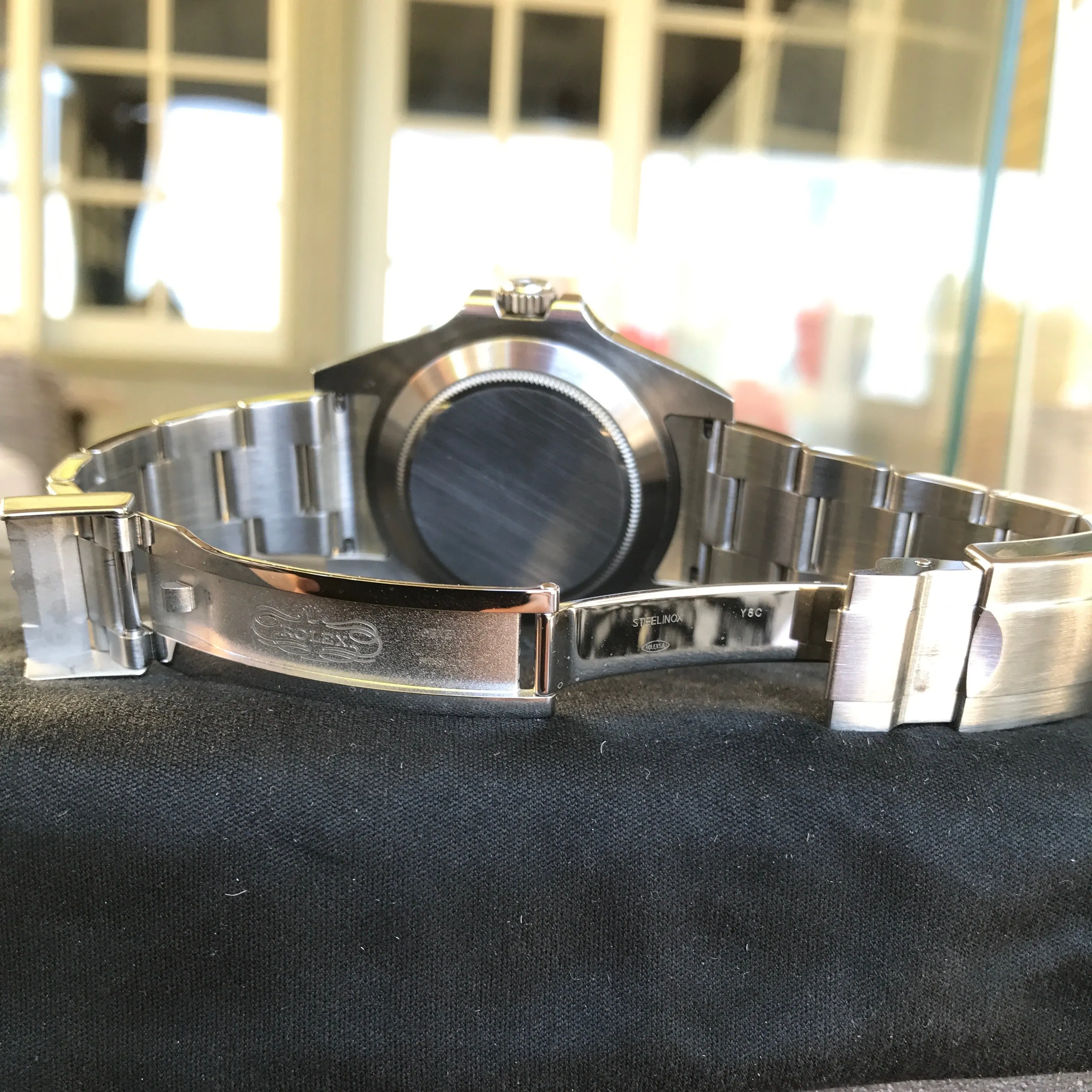 Rolex Explorer II 216570 Stainless Steel GMT Oyster Black Wristwatch Box Papers