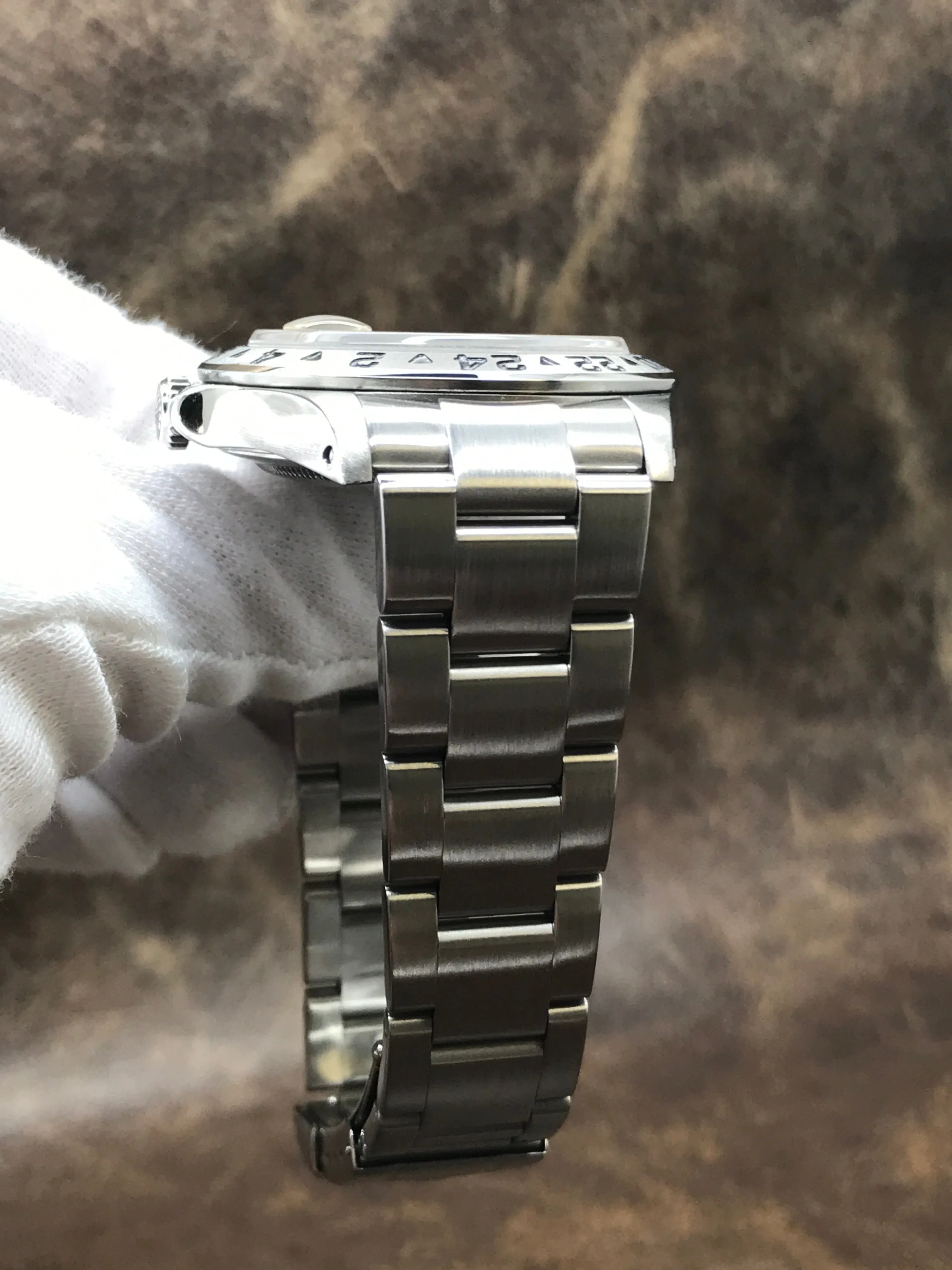 Rolex Explorer II Custom Bezel SEL 16570 Black Dial Automatic Men's Watch