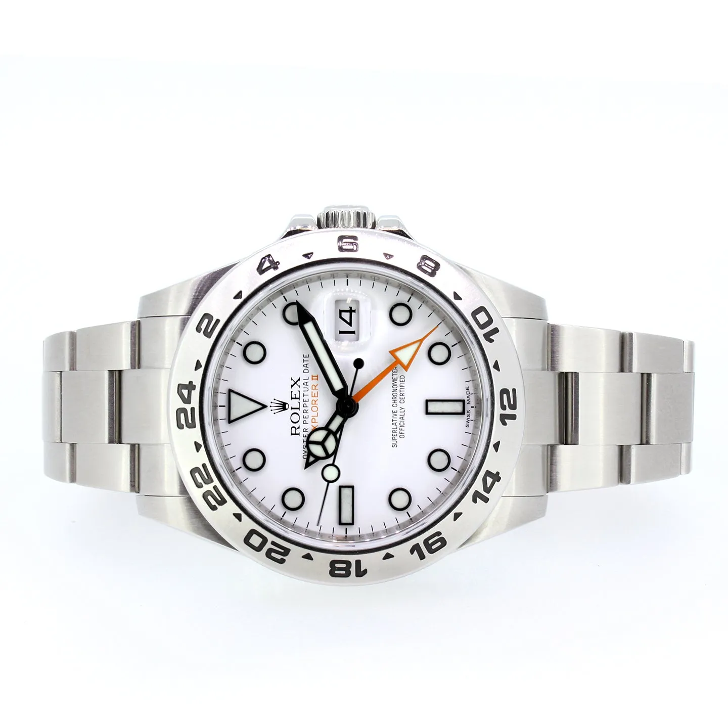 Rolex Explorer II, Stainless Steel, White Dial, 42mm