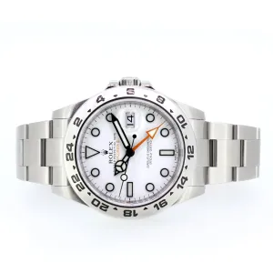 Rolex Explorer II, Stainless Steel, White Dial, 42mm