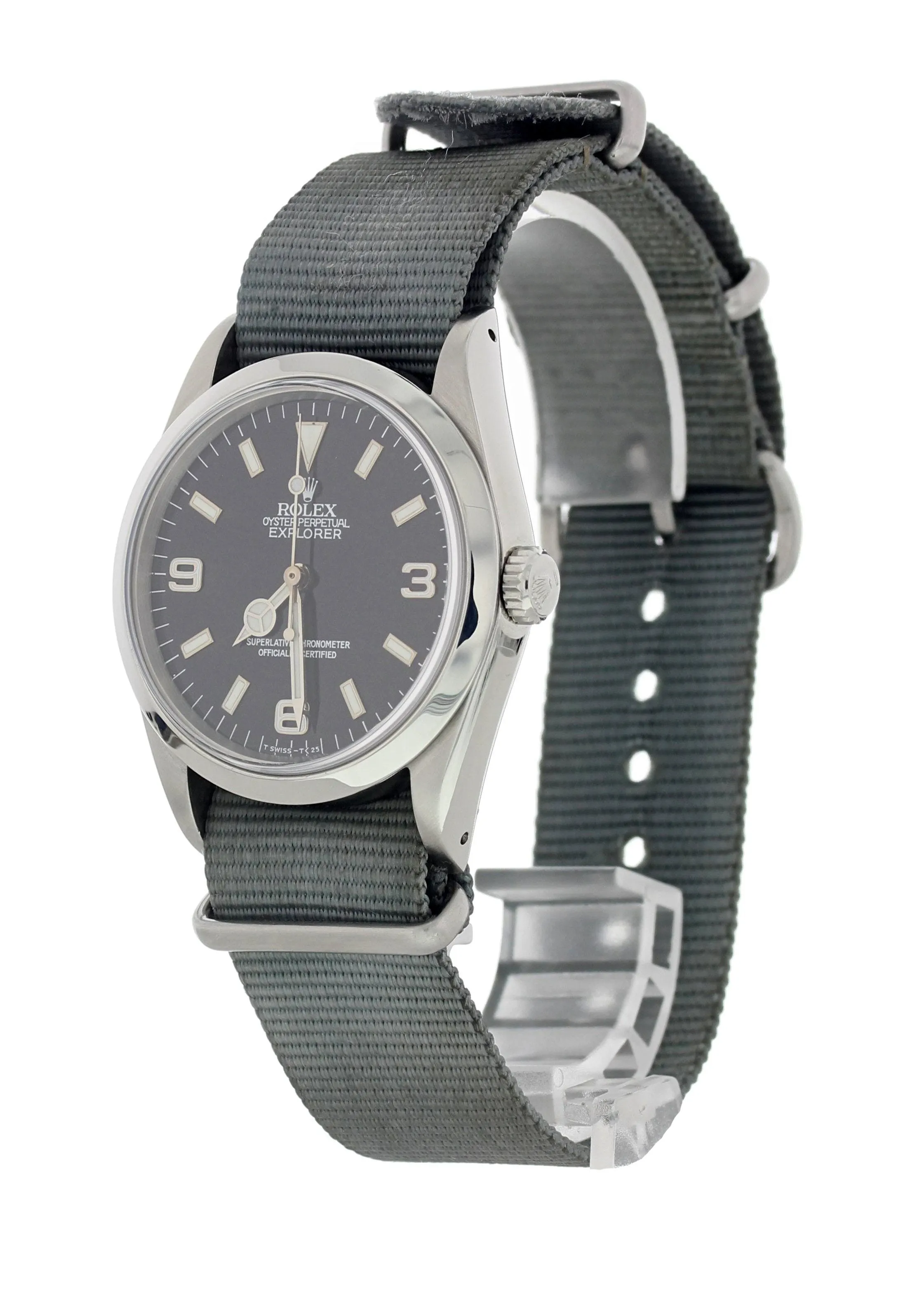 Rolex Oyster Perpetual Explorer 14270 Spider Dial Mens Watch