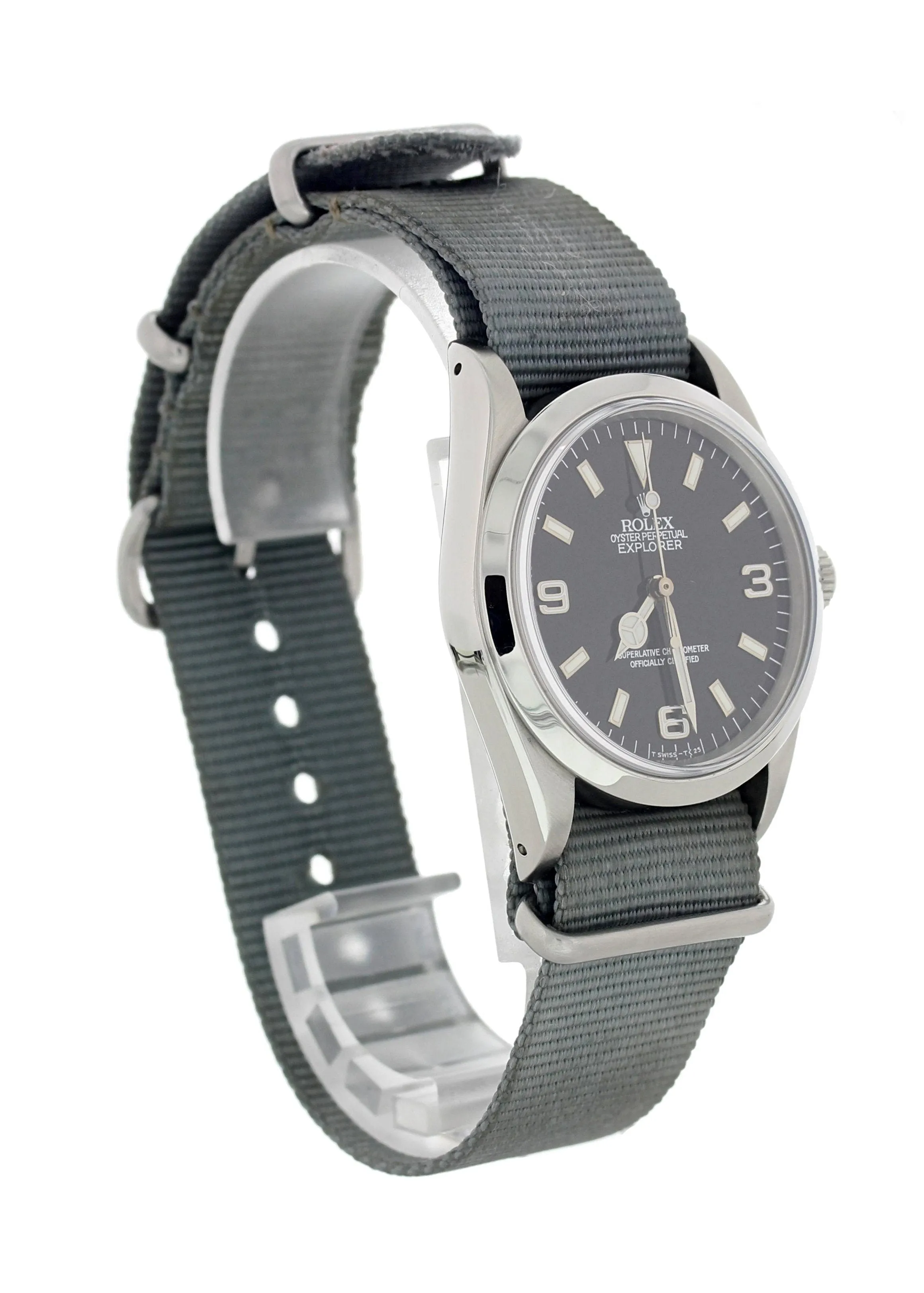 Rolex Oyster Perpetual Explorer 14270 Spider Dial Mens Watch