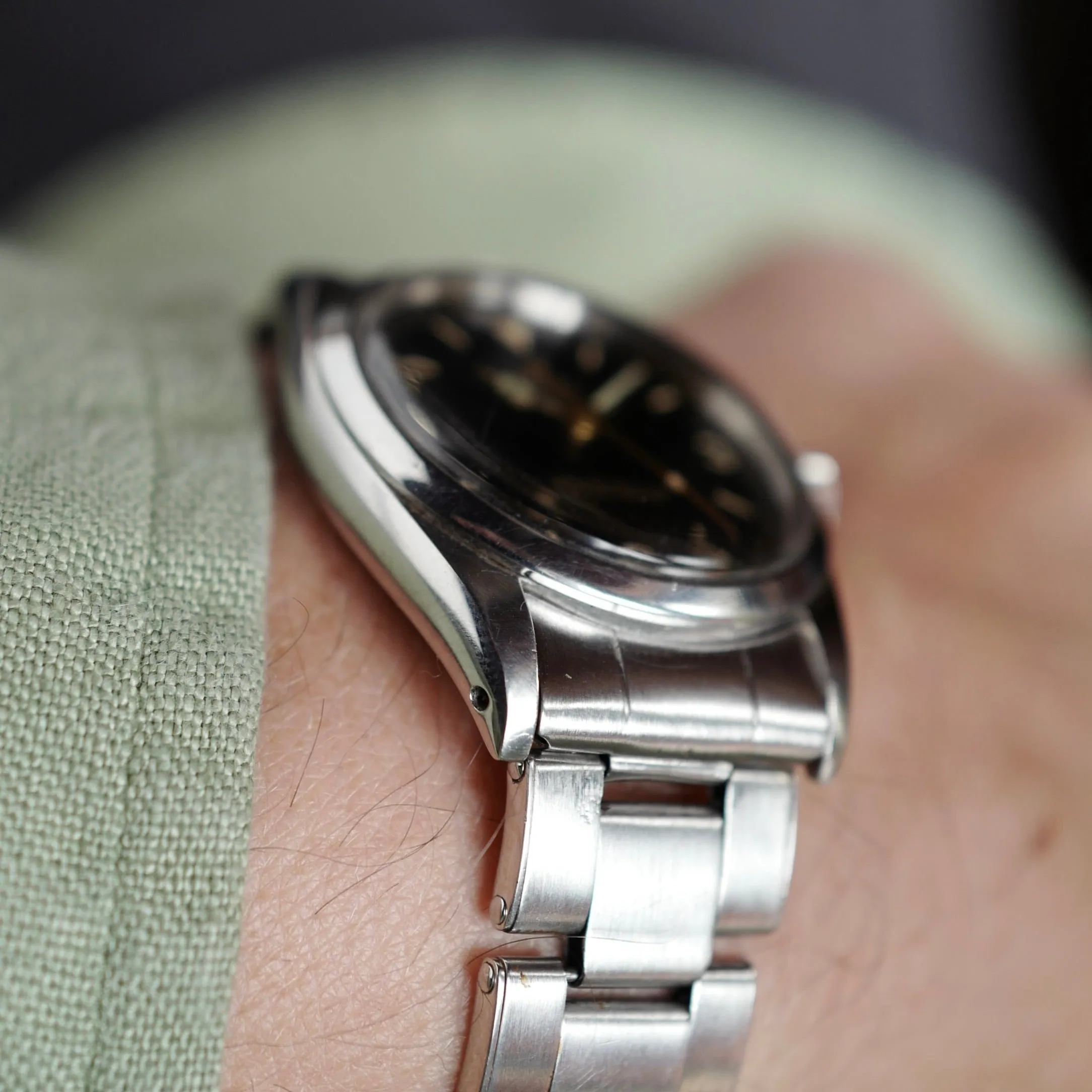 Rolex Steel Explorer Ref. 6610 with Black Gilt Exclamation (NEW ARRIVAL)