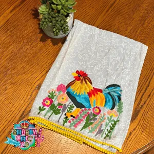 Rooster In Wilderness Tea Towel