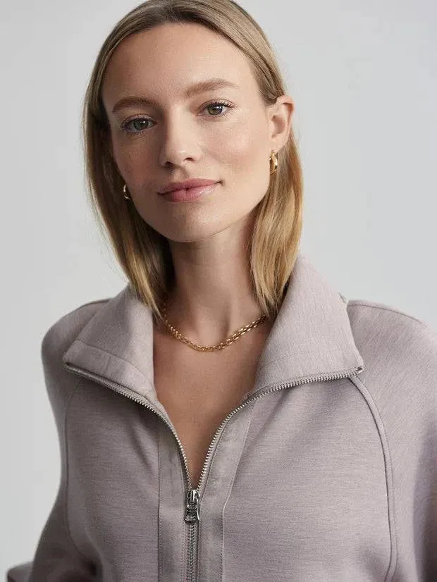 Roxbury Zip Through by Varley | Taupe Marl