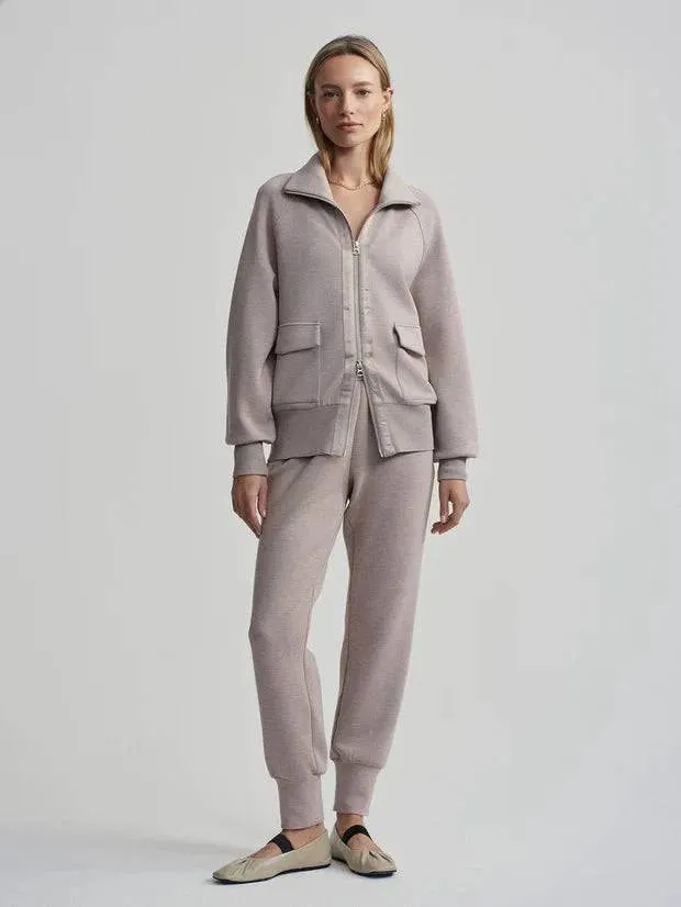 Roxbury Zip Through by Varley | Taupe Marl
