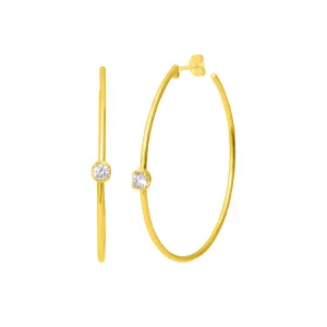 SABINE STATEMENT HOOPS GOLD