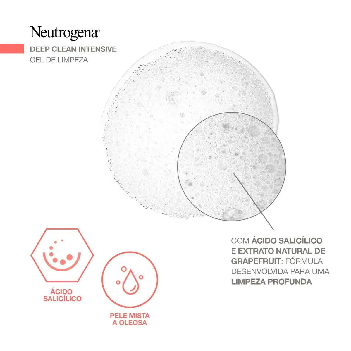 Sabonete Líquido Facial Neutrogena Deep Clean Grapefruit 150G