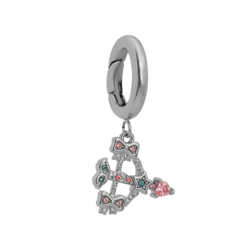 Sagittarius Charm Silver