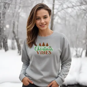 SALE "Christmas Vibes" Relaxed Fit Classic Crew Unisex Sweatshirt