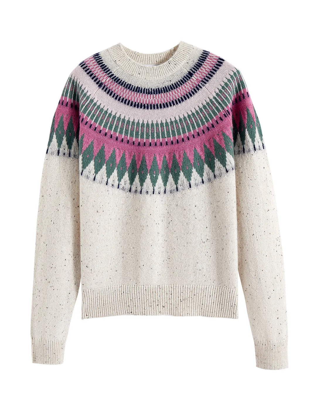 Salena Women's Cashmere Fair Isle Sweater