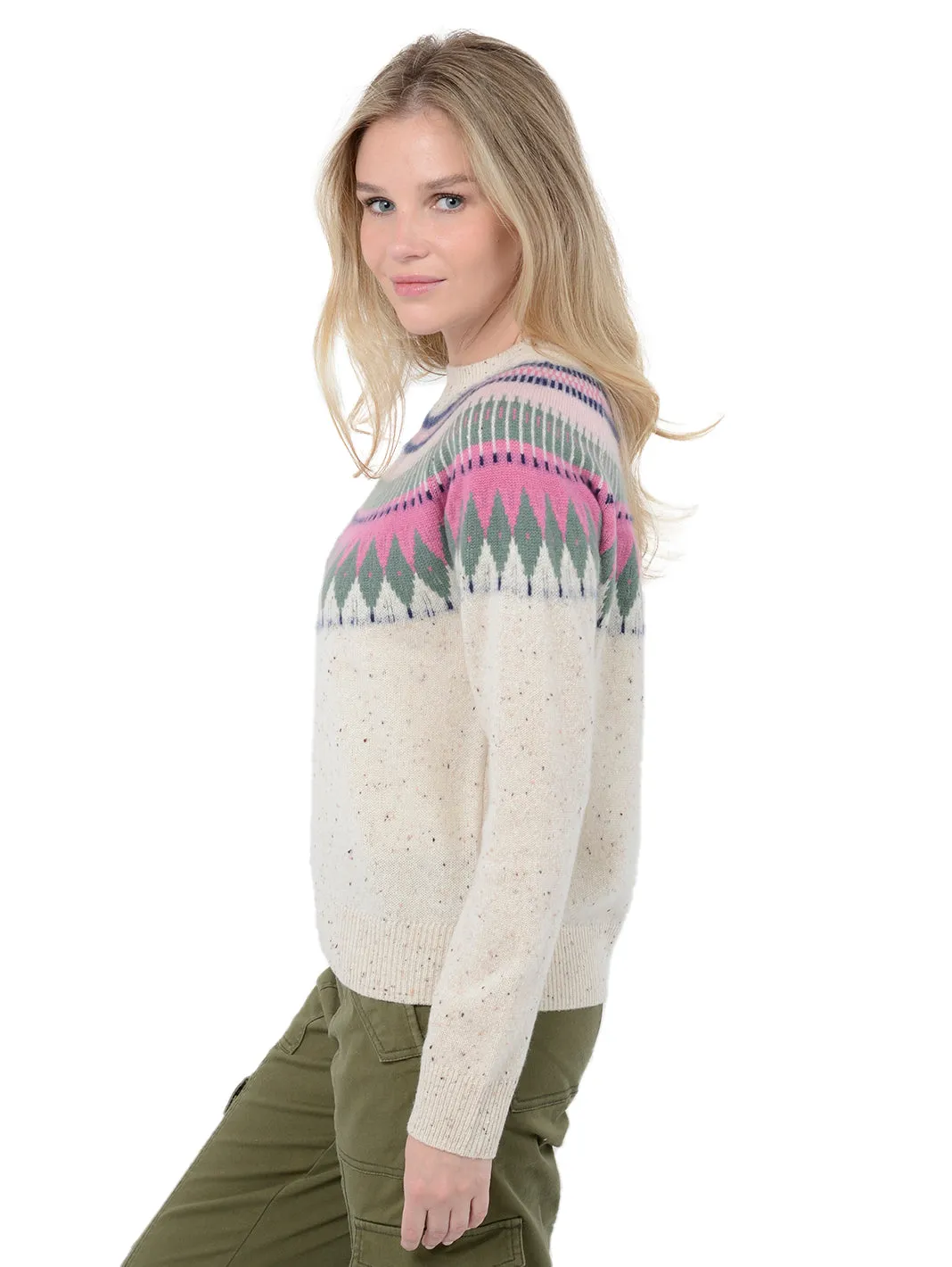 Salena Women's Cashmere Fair Isle Sweater