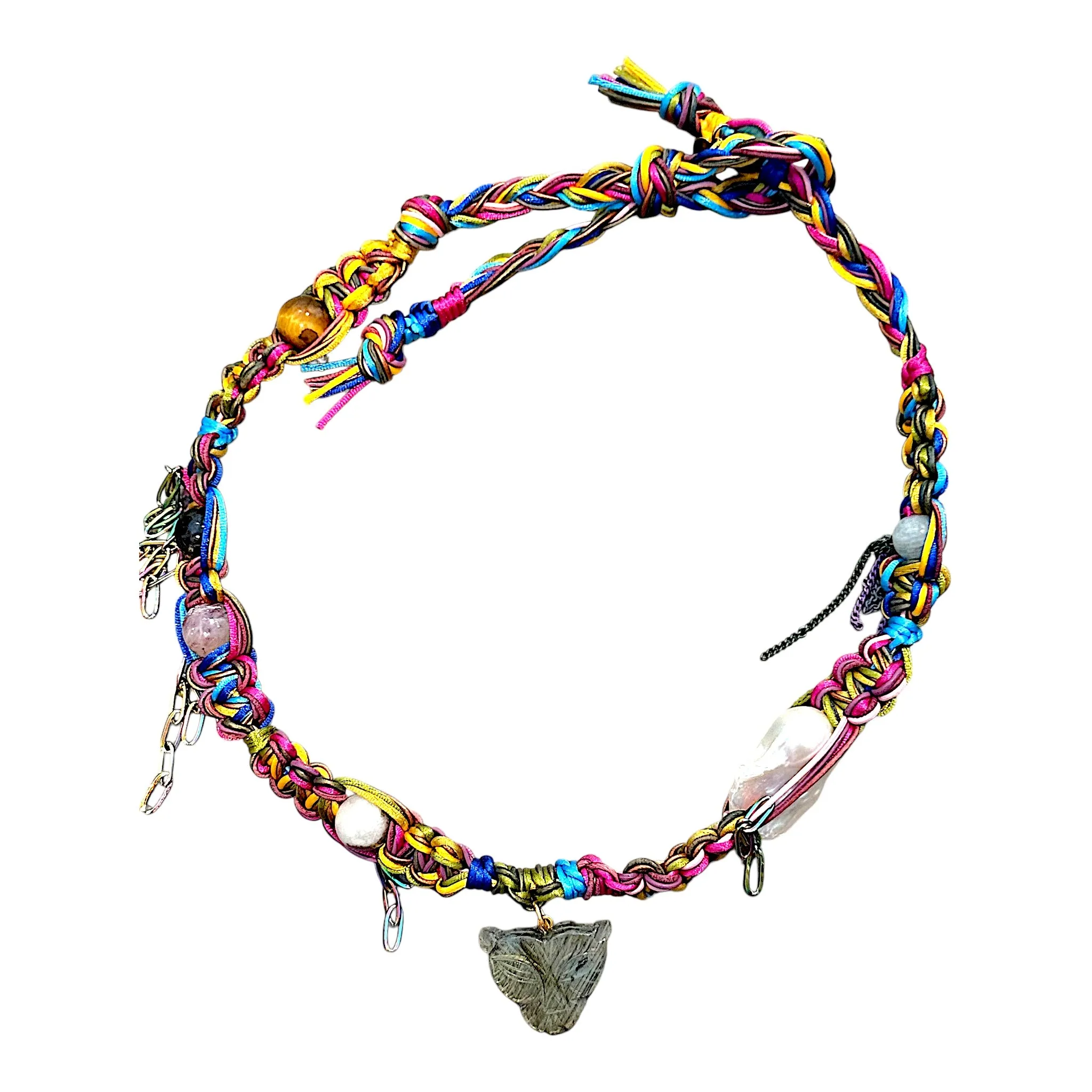 SANTORINI SUNSET GLOW TIGER ROCKSTAR CHOKER