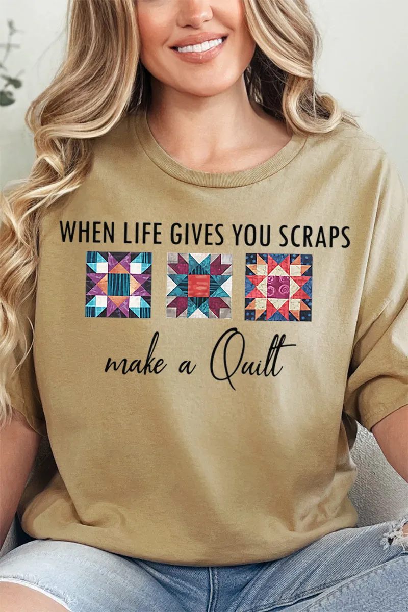 Scraps To Stitches Short Sleeve Relaxed Fit T-Shirt