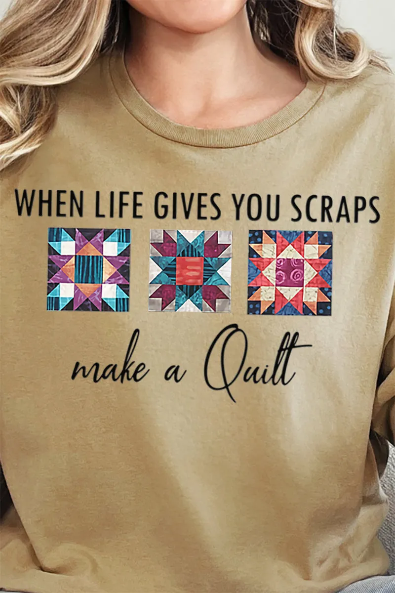 Scraps To Stitches Short Sleeve Relaxed Fit T-Shirt