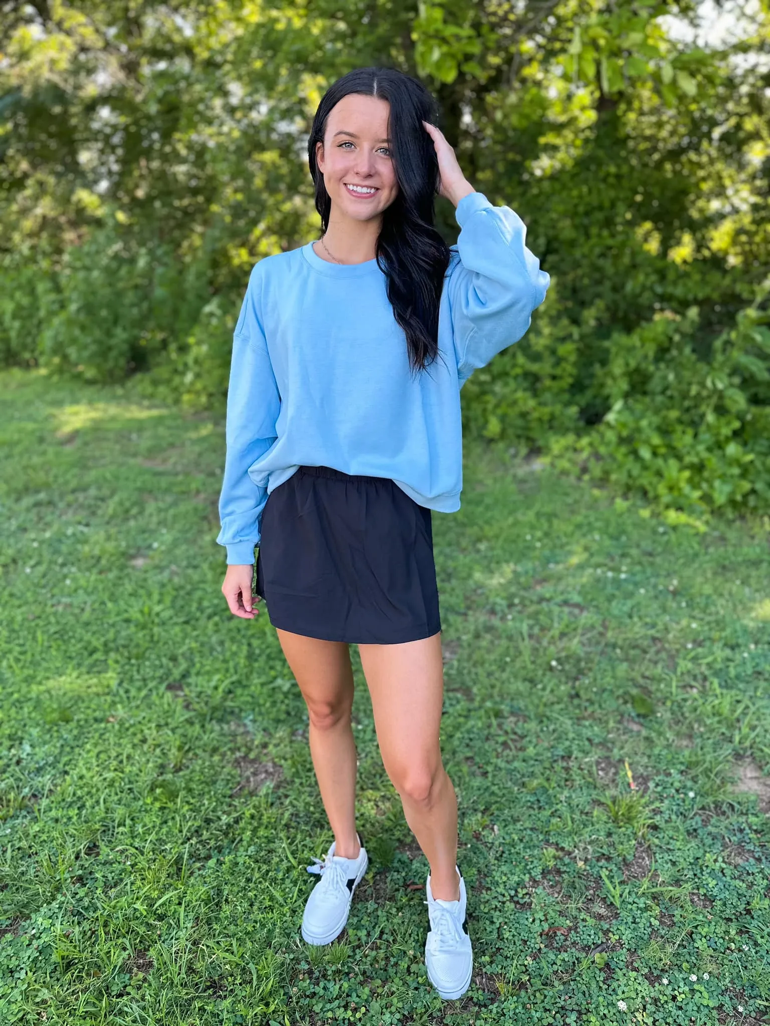 Scuba Relaxed Crop Sweatshirt