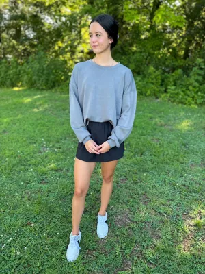 Scuba Relaxed Crop Sweatshirt