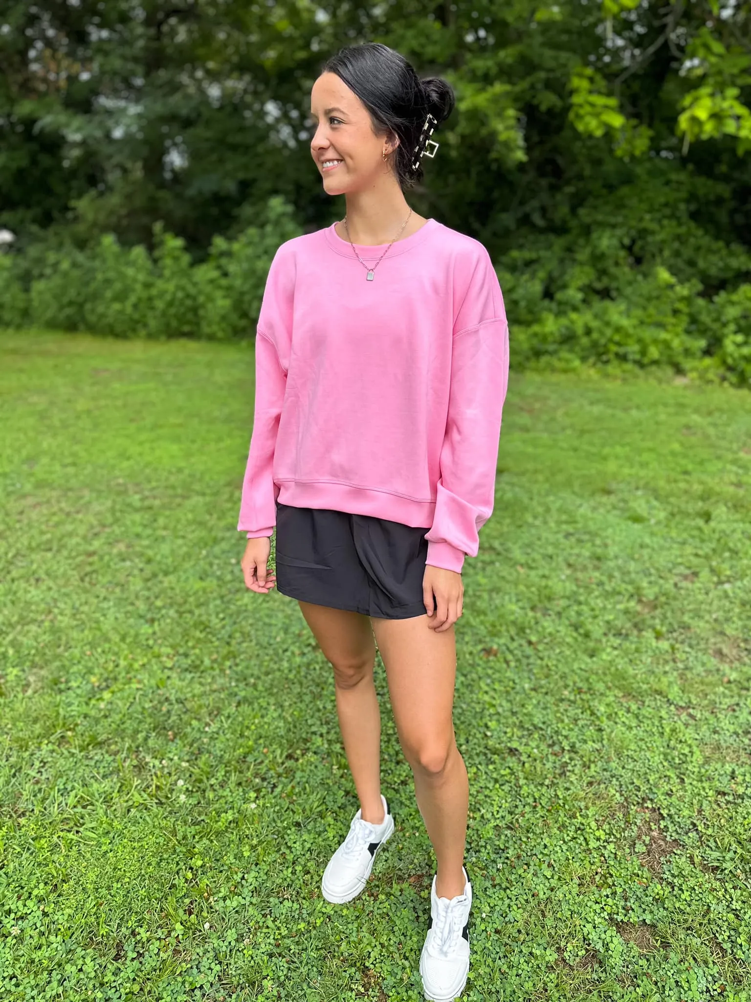 Scuba Relaxed Crop Sweatshirt