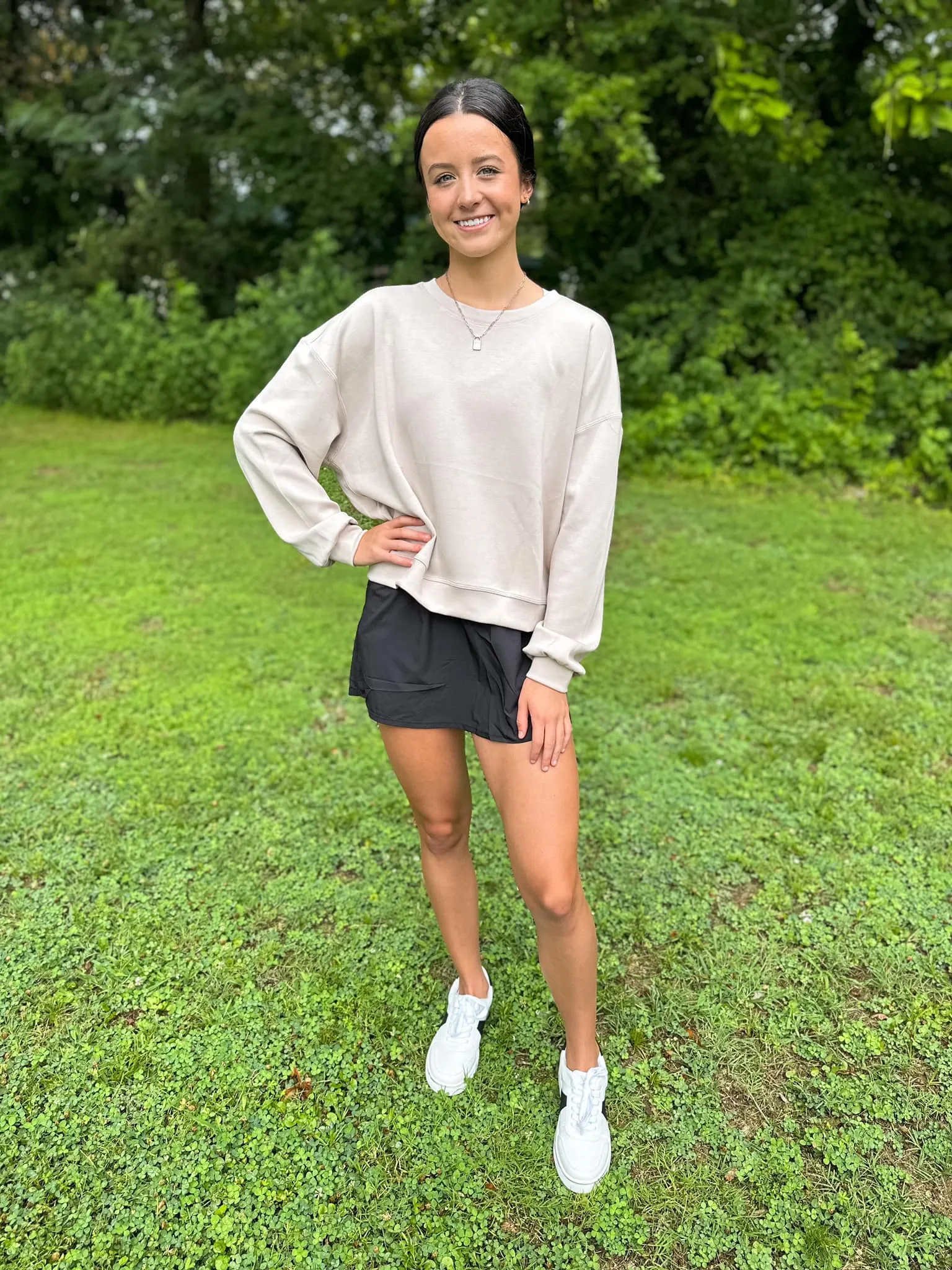Scuba Relaxed Crop Sweatshirt