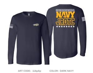 Seaford High School NJROTC Comfort Unisex Cotton LS Tee - 2JbpAp