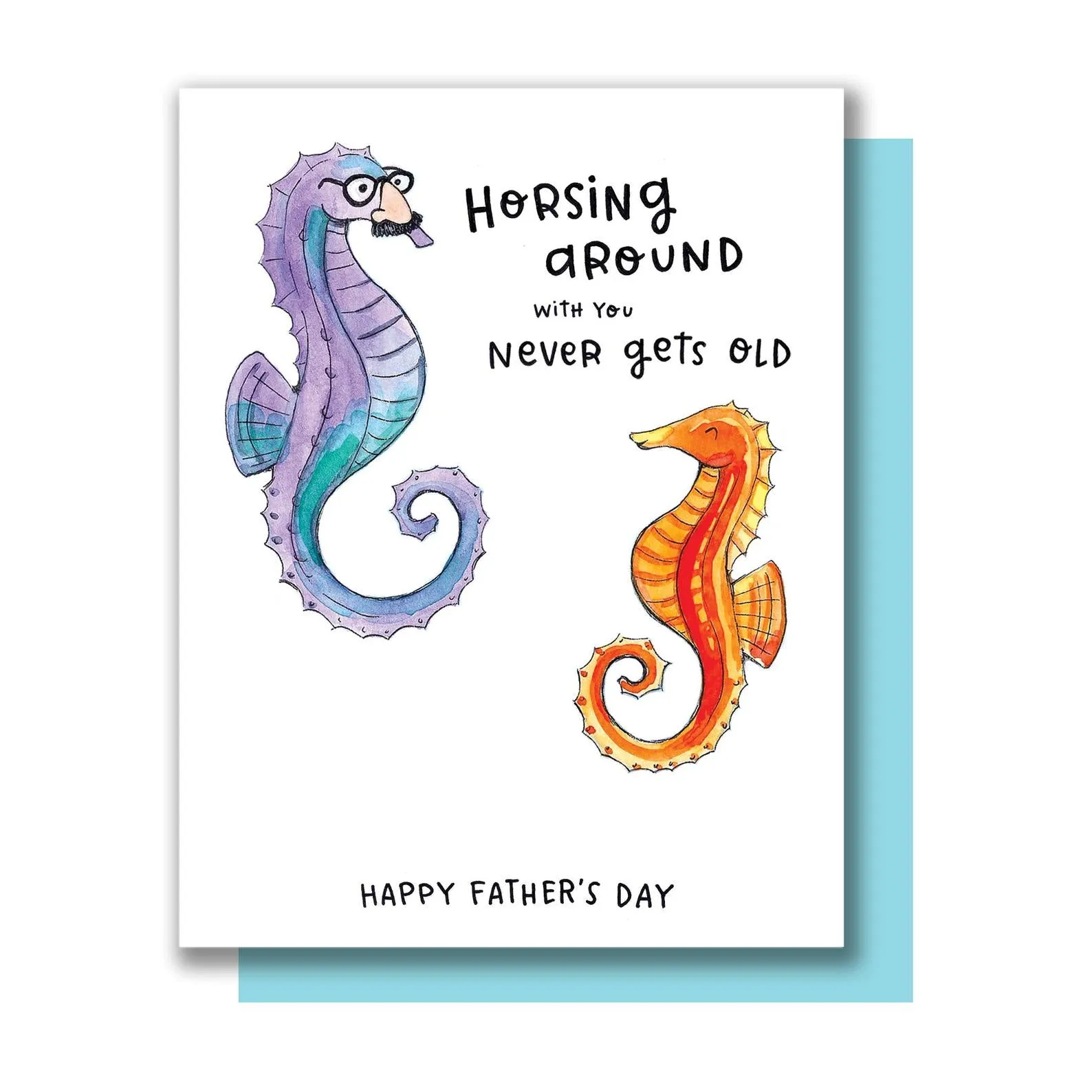 Seahorse Dad Card