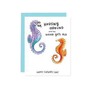 Seahorse Dad Card