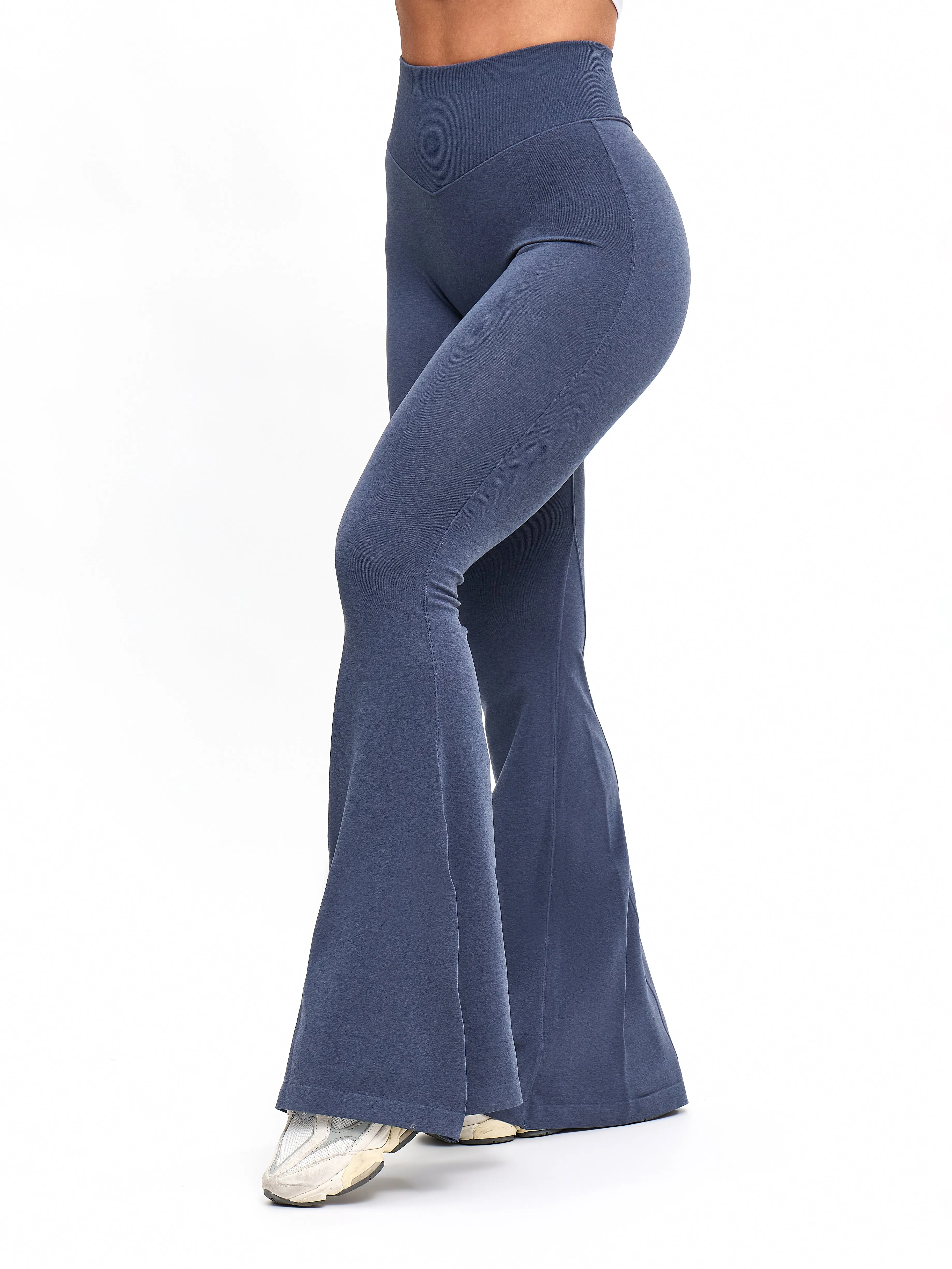Seamless Flare Legging - Barista Blue