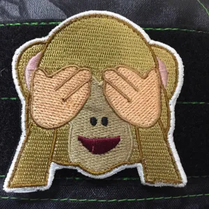SEE NO EVIL MONKEY MORALE PATCH